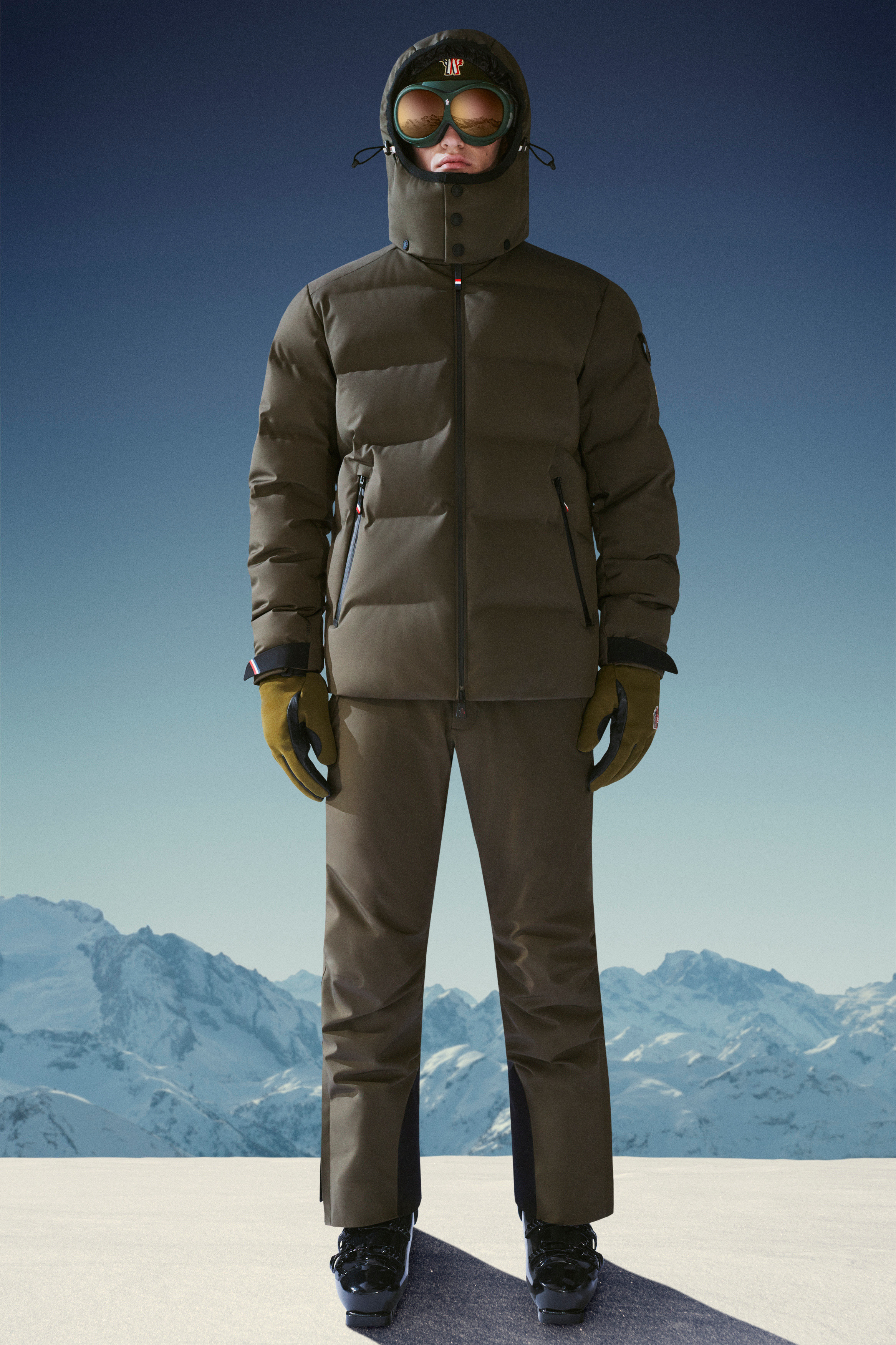 Black Montgetch down-padded ski jacket, Moncler Grenoble