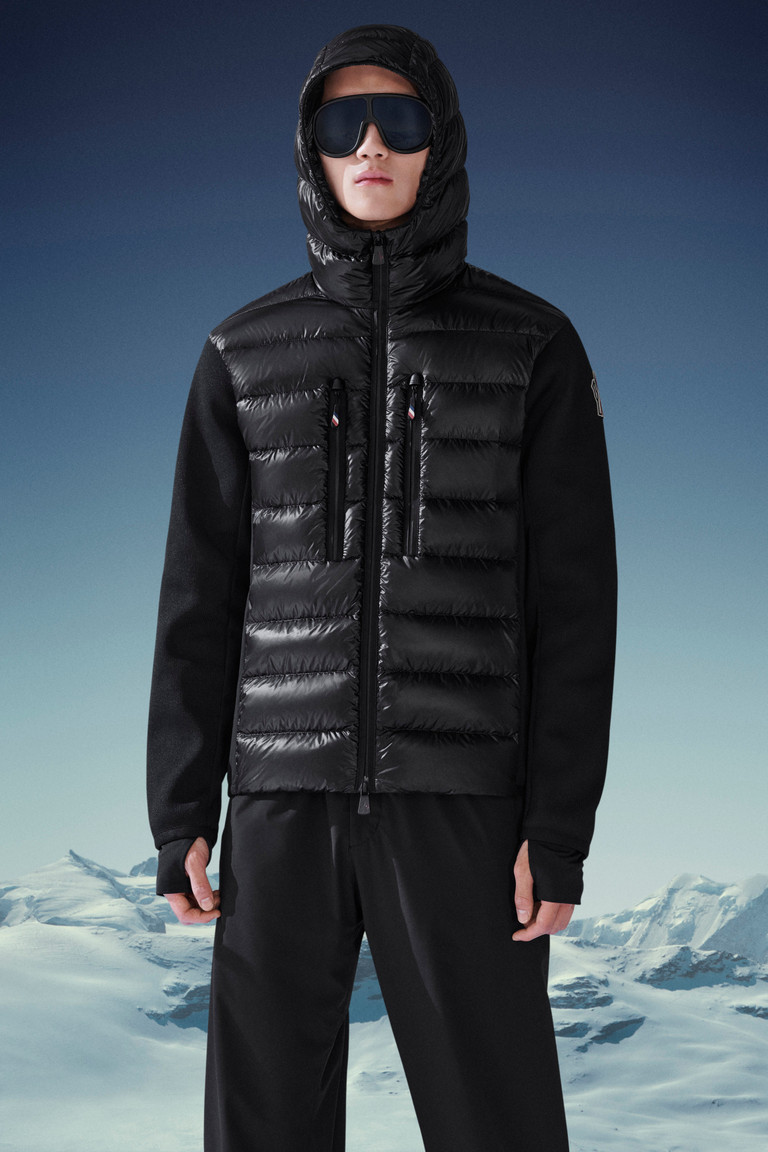 moncler padded hooded jacket