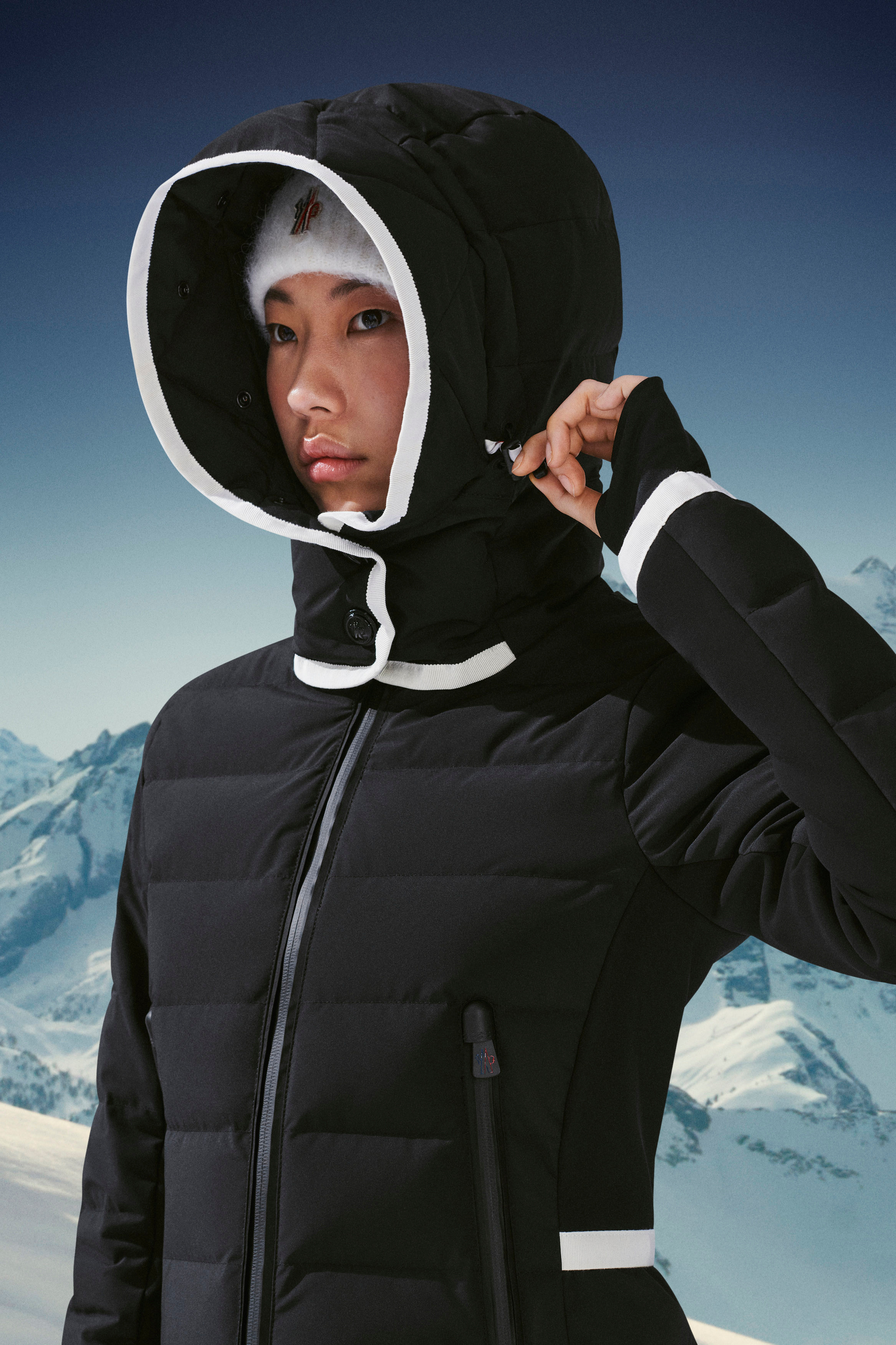 moncler pink ski jacket