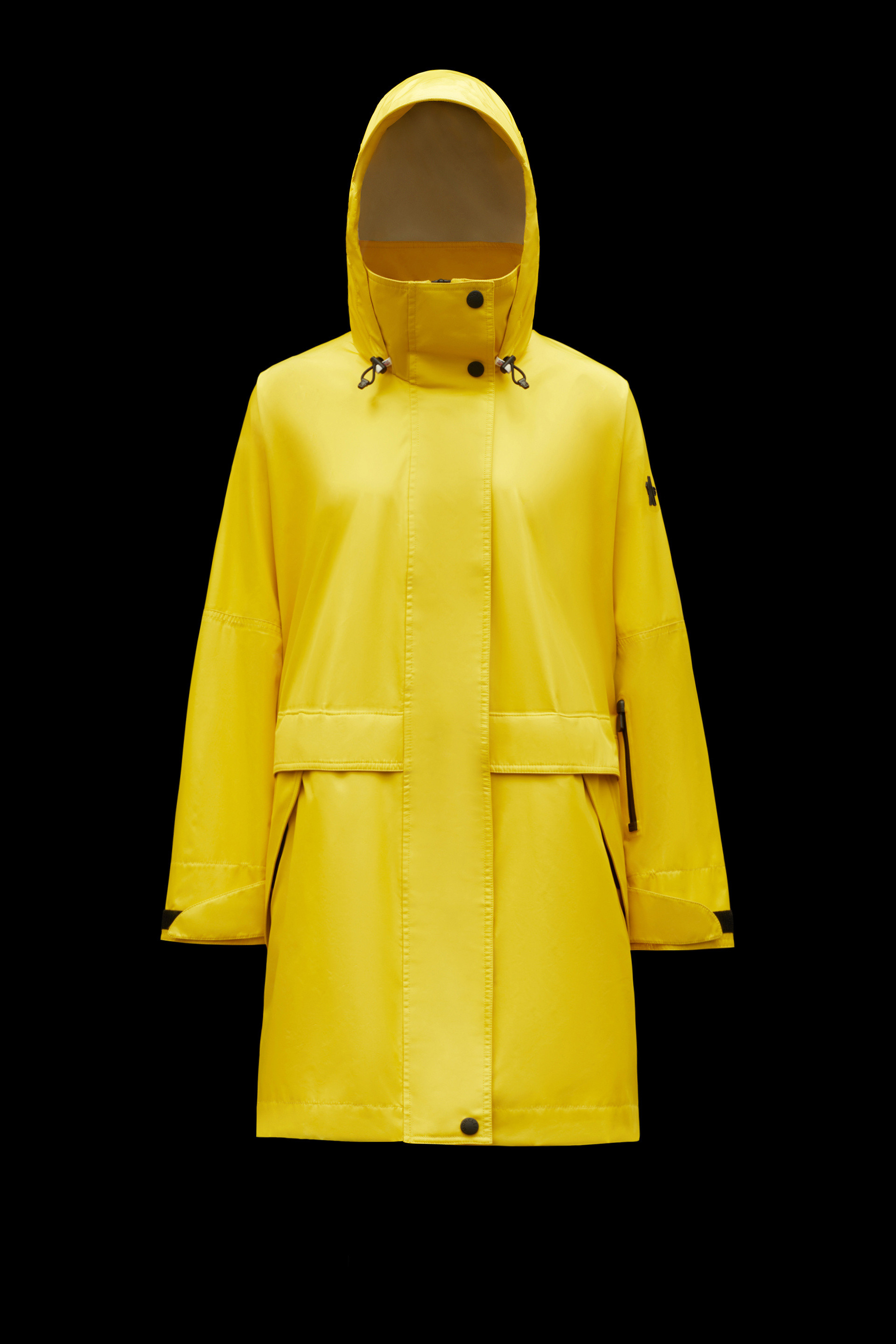 moncler yellow raincoat