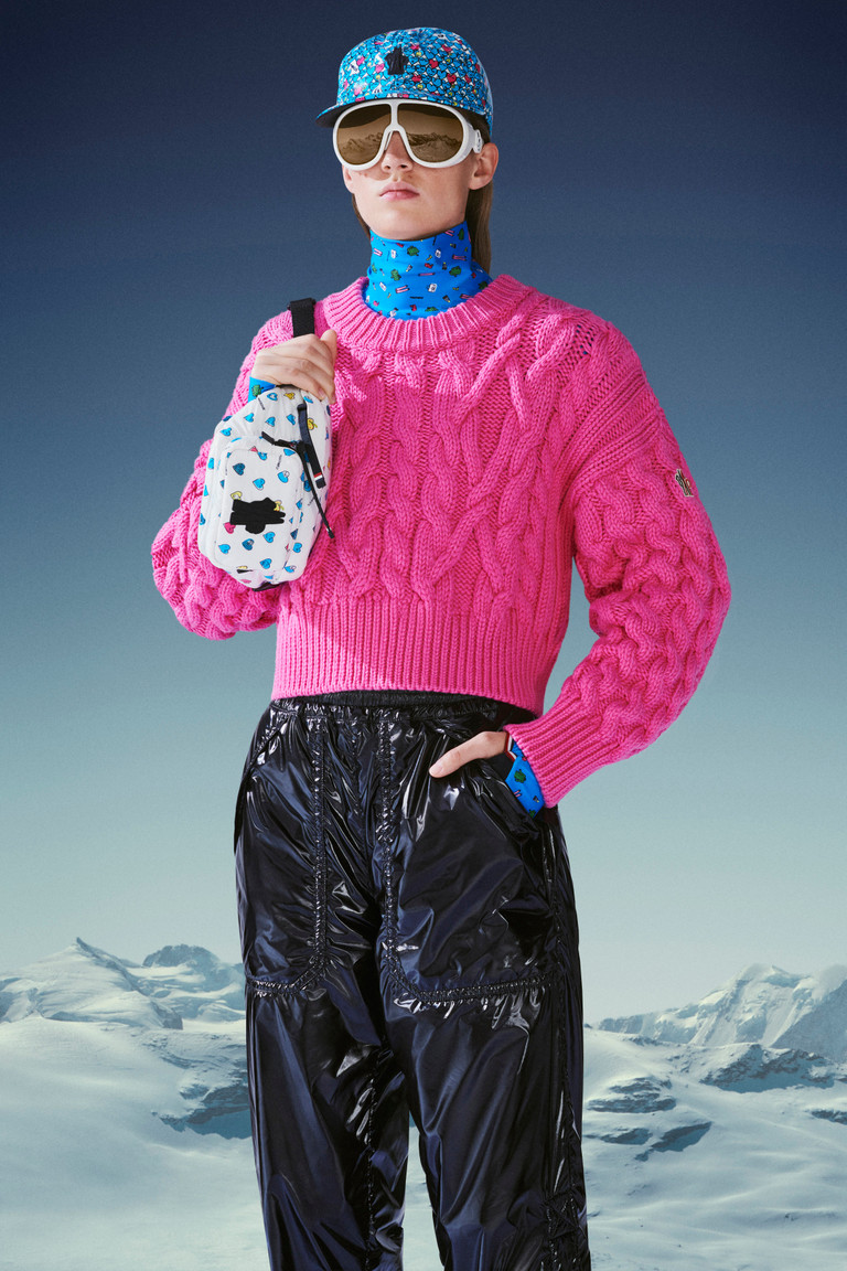 cropped cable knit