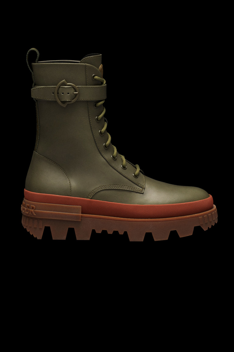Stivali con lacci Carinne Cachi - Scarpe Donna | Moncler CH