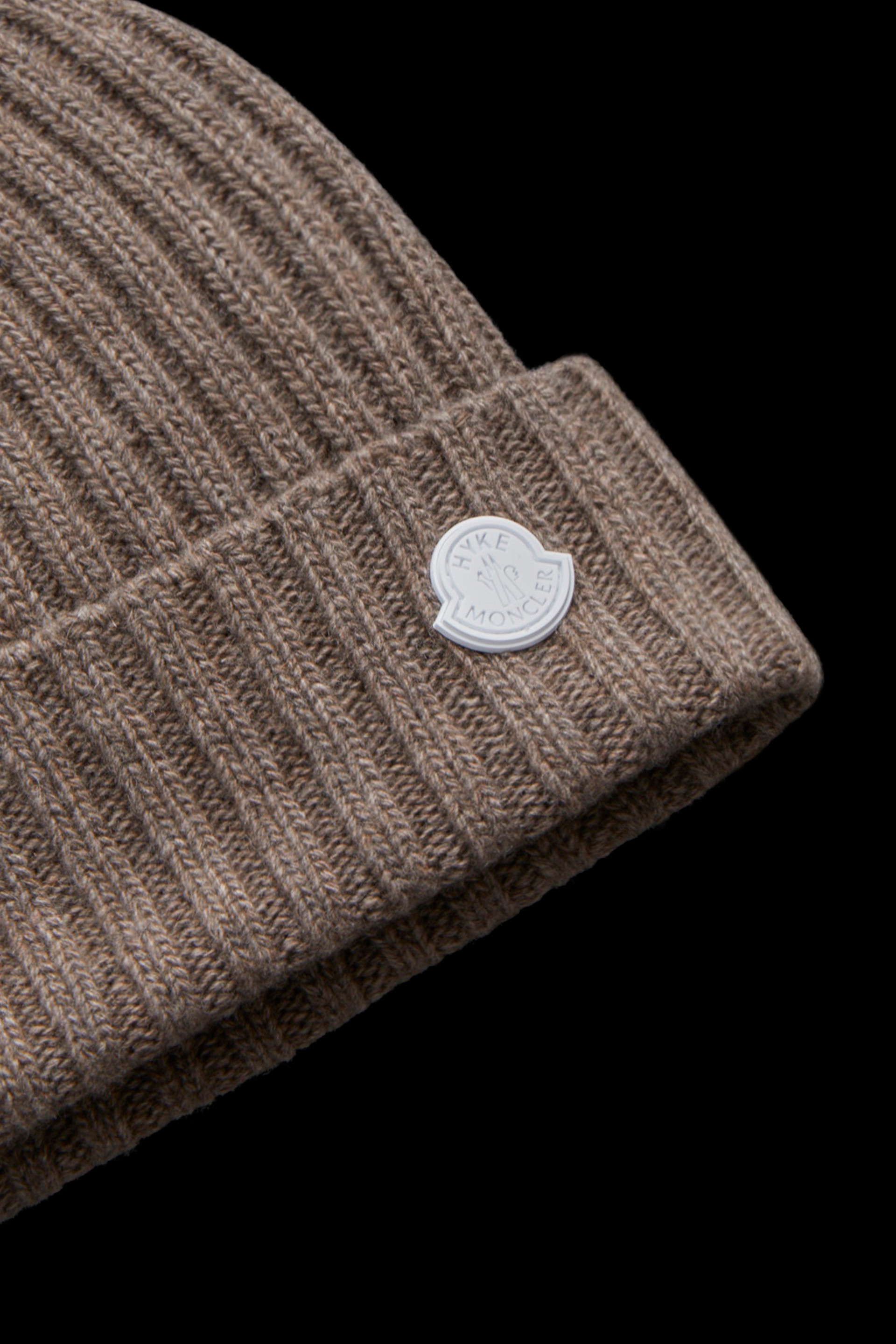Mud Brown Cashmere Beanie - 4 Moncler 