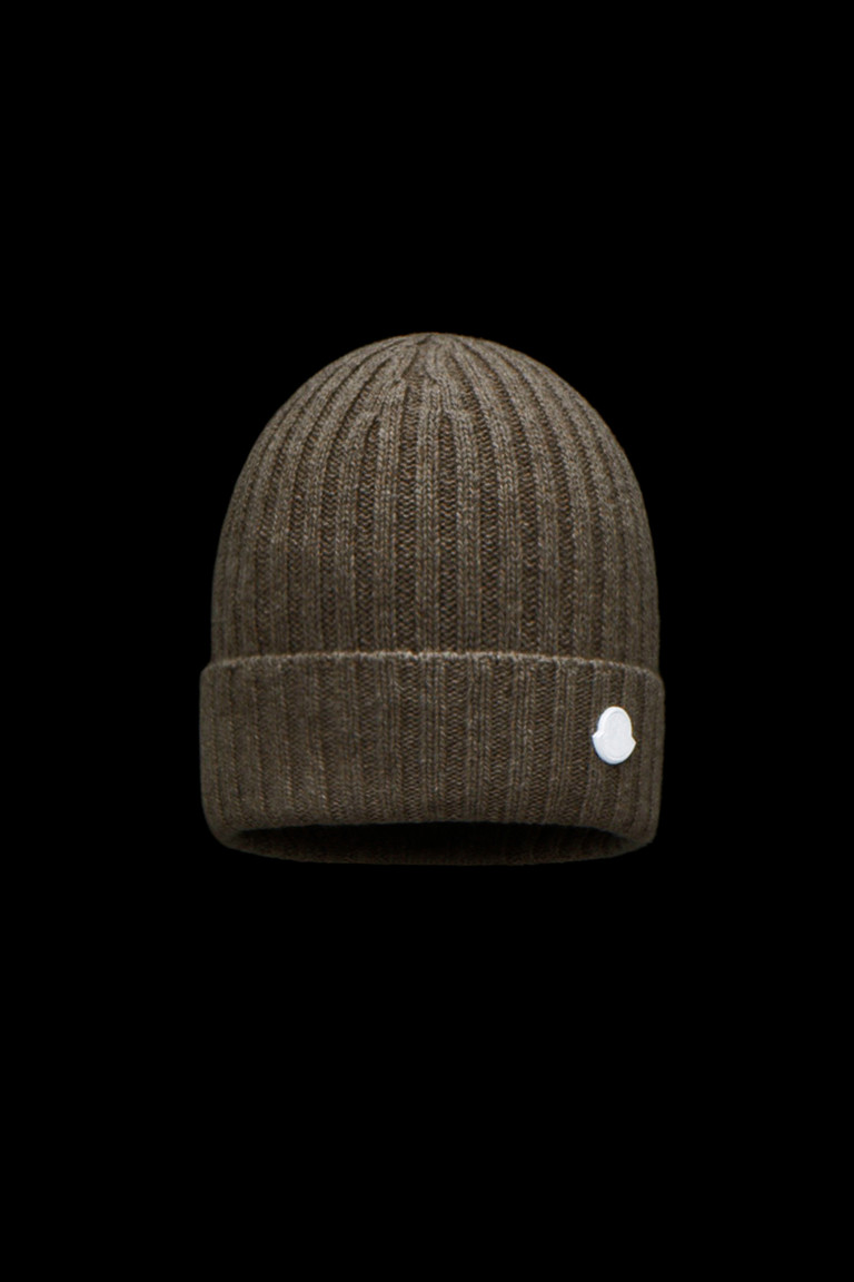 Mud Brown Cashmere Beanie - 4 Moncler 