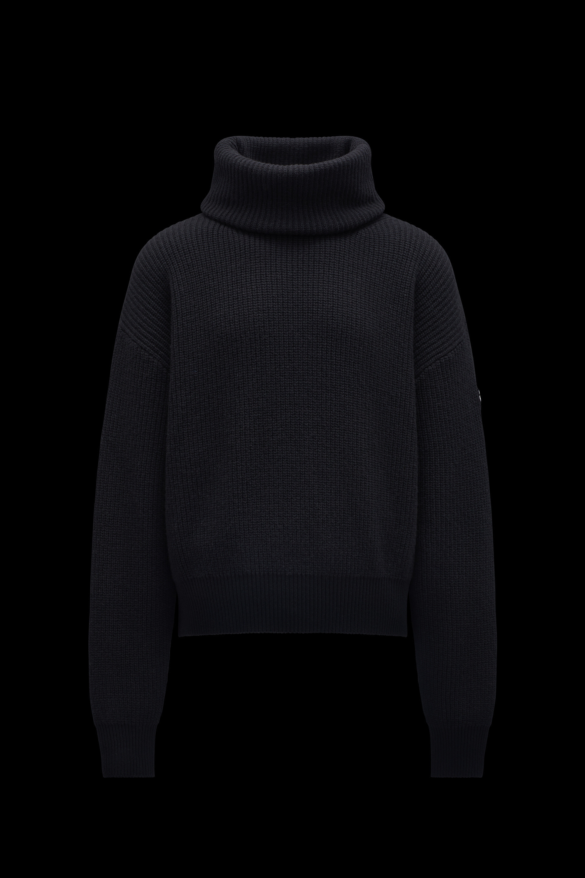 Black Wool Turtleneck Sweater - 8 Moncler Palm Angels for Genius 