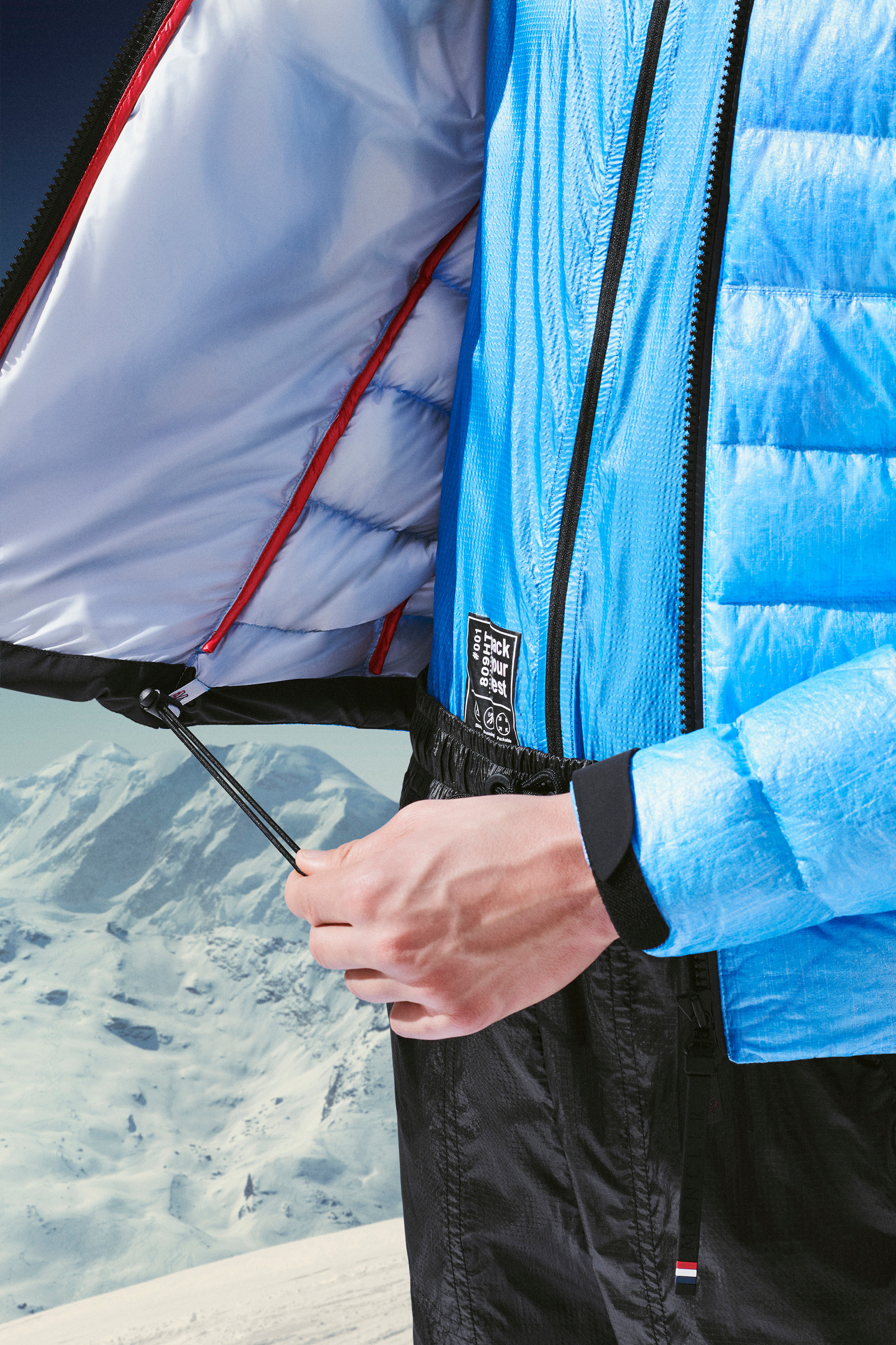 モンクレール Moncler Grenoble メンズ スキー スノーボード ボトムス パンツ X Naj-Oleari Printed  Technical-Shell Ski Trousers Grey 人気ブラドン