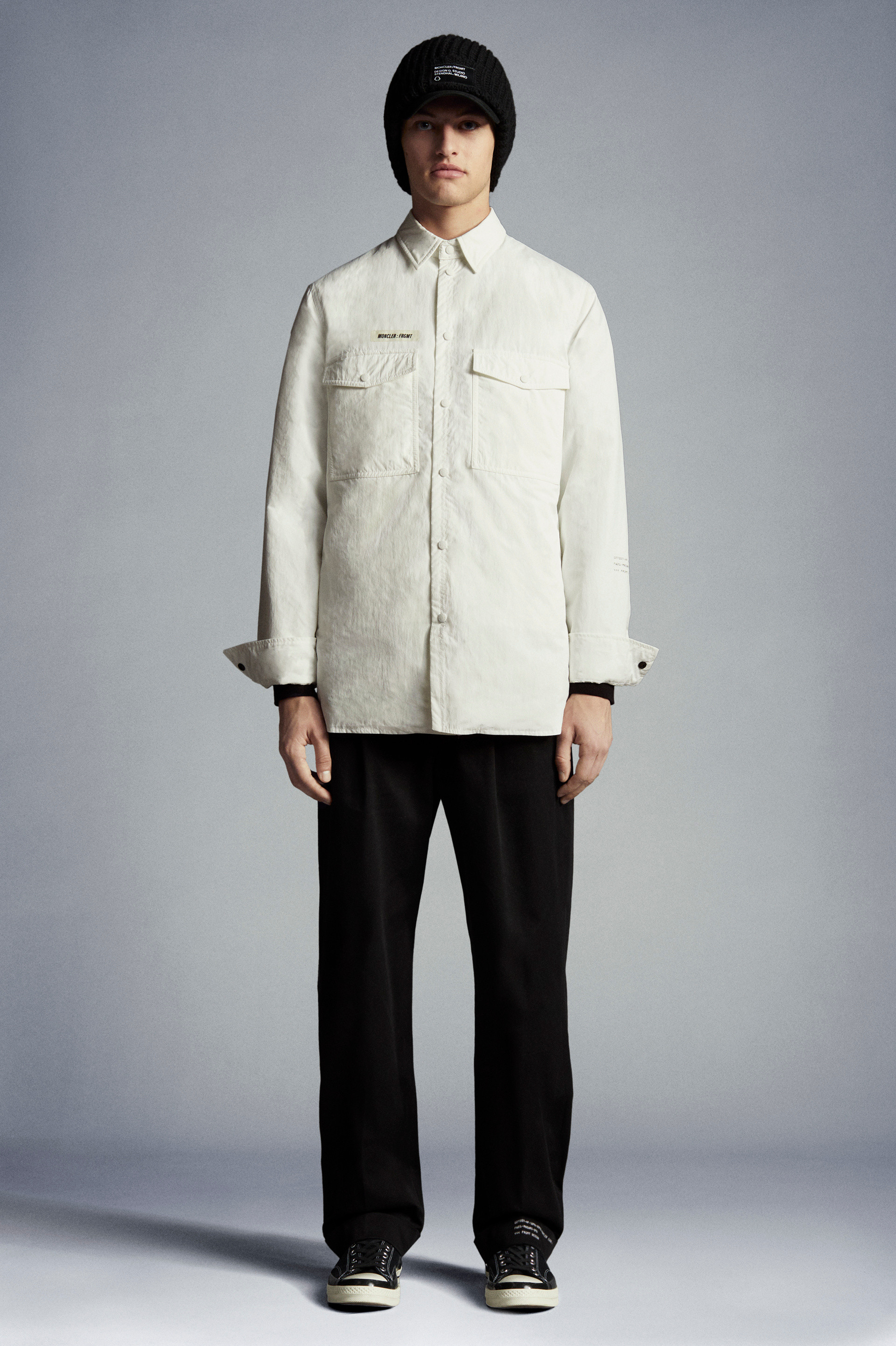 moncler button down shirt