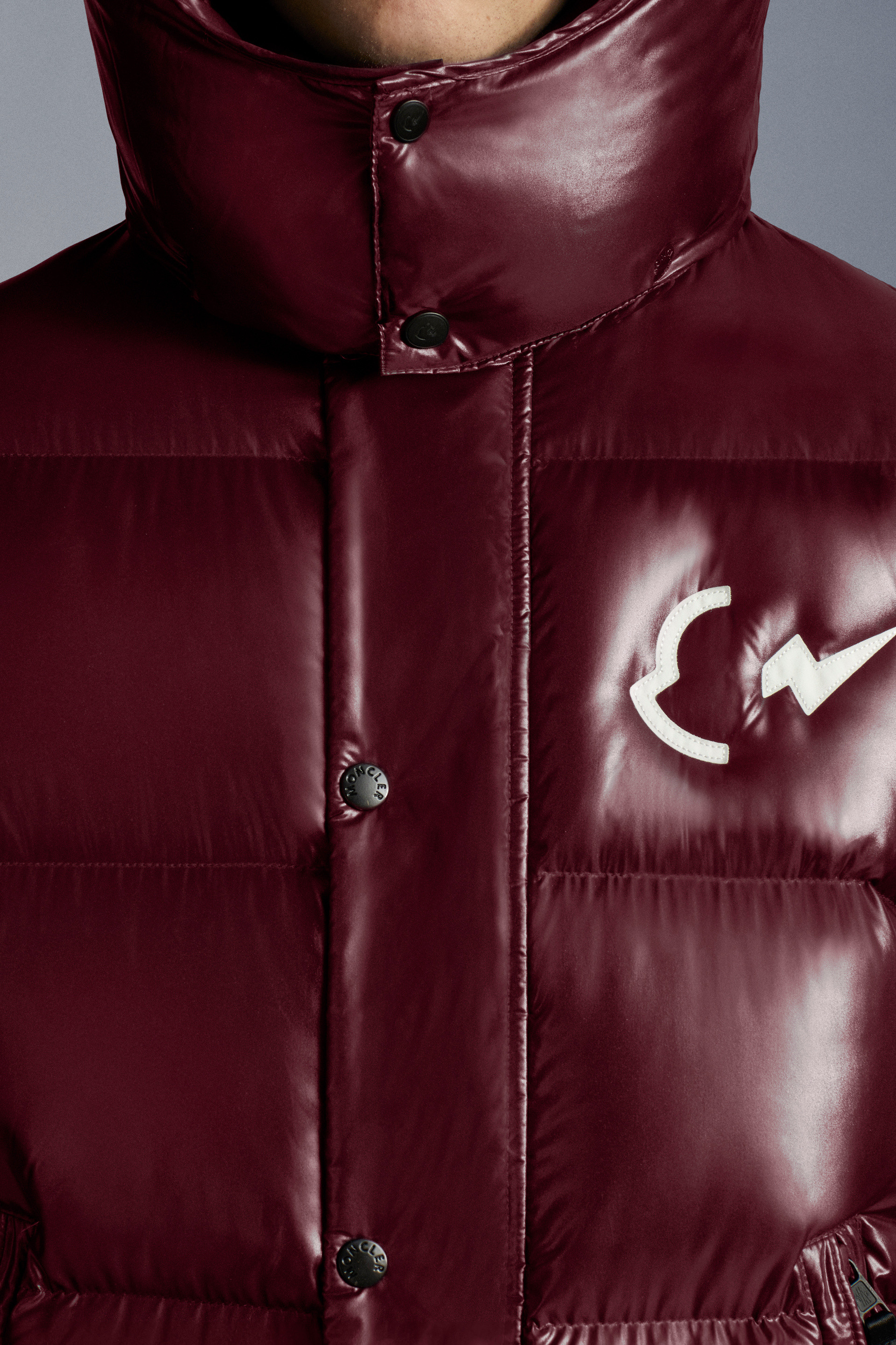 moncler wine red jacket