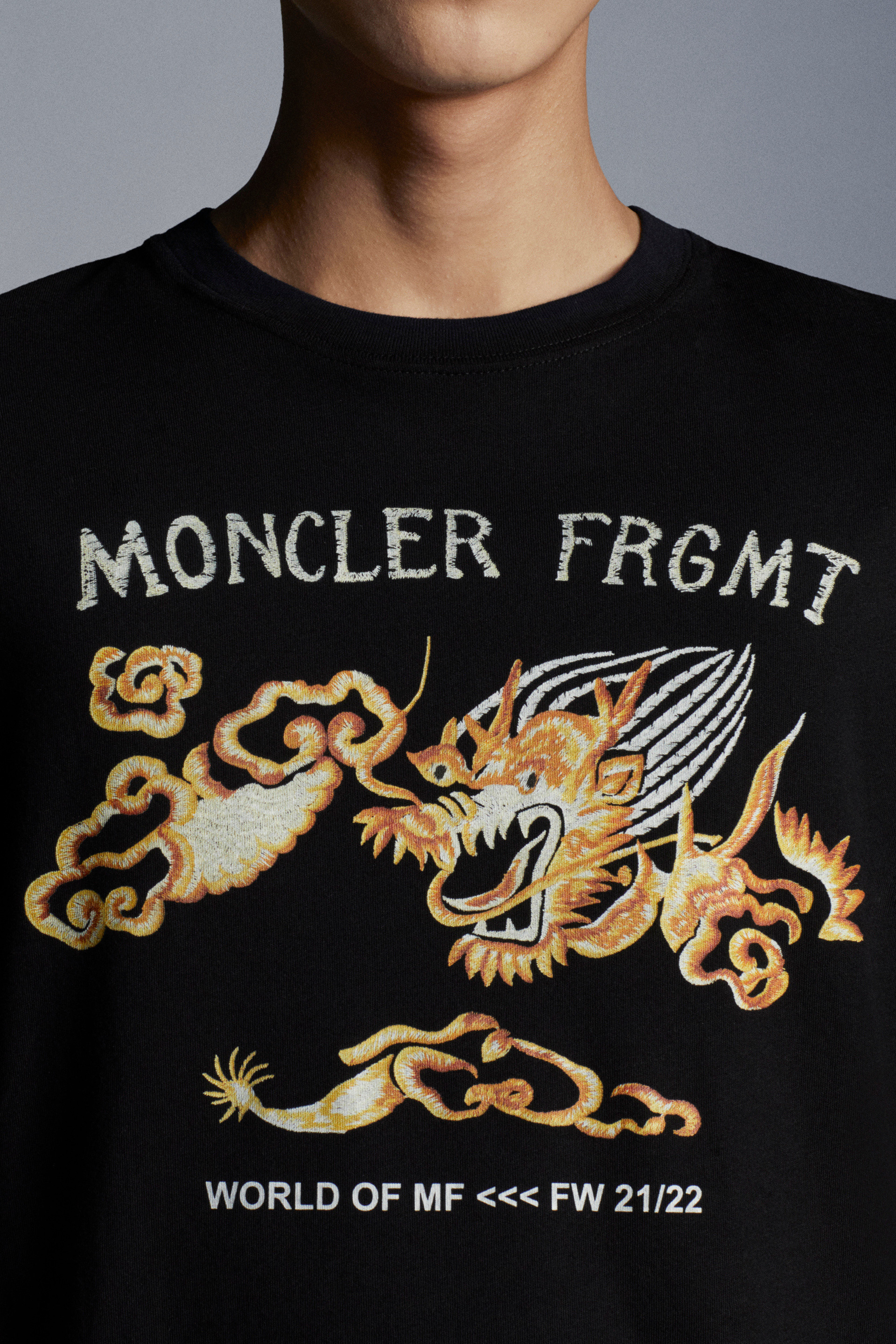 Black Dragon Graphic T-Shirt - 7 Moncler Frgmt Hiroshi Fujiwara 