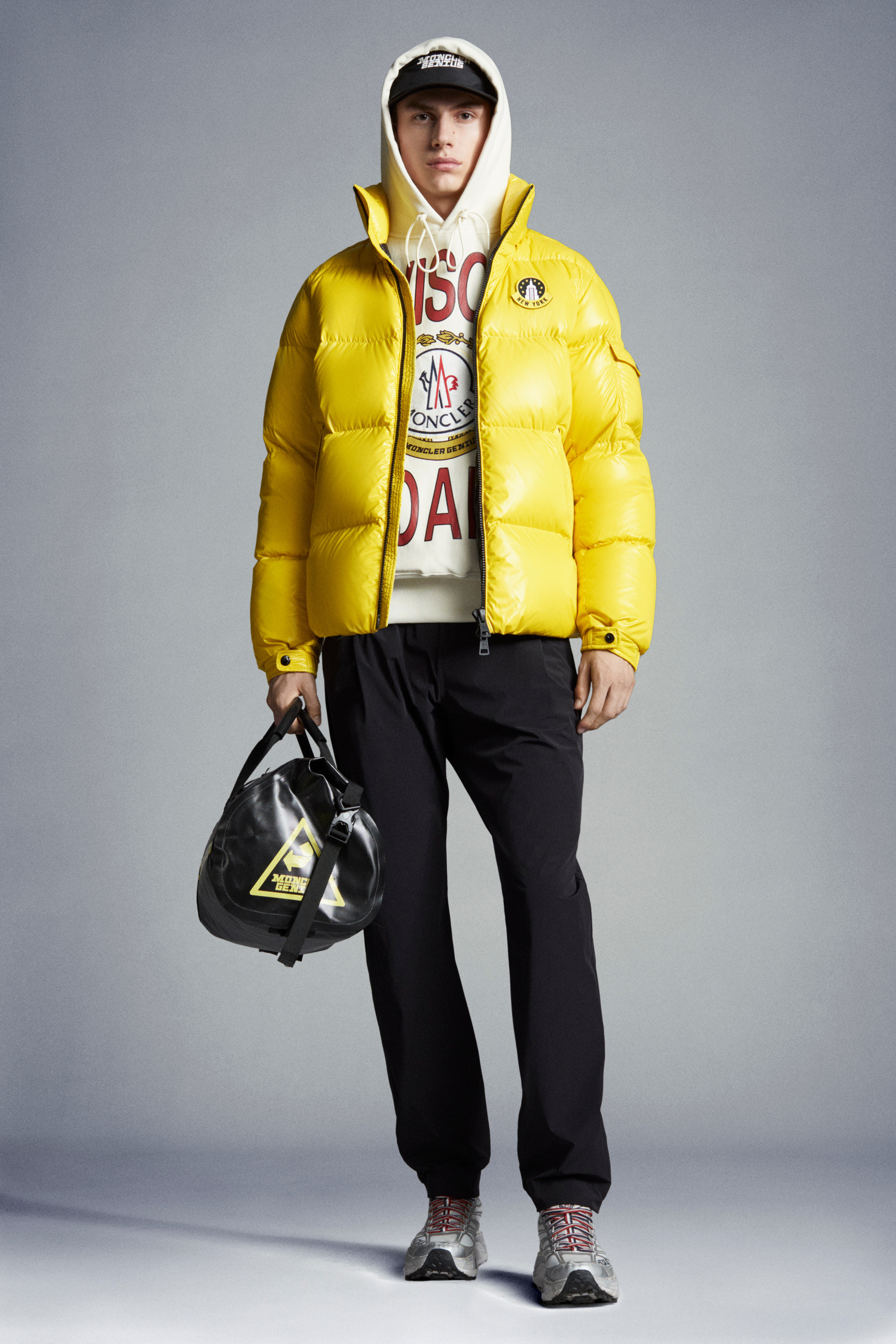 moncler coat yellow