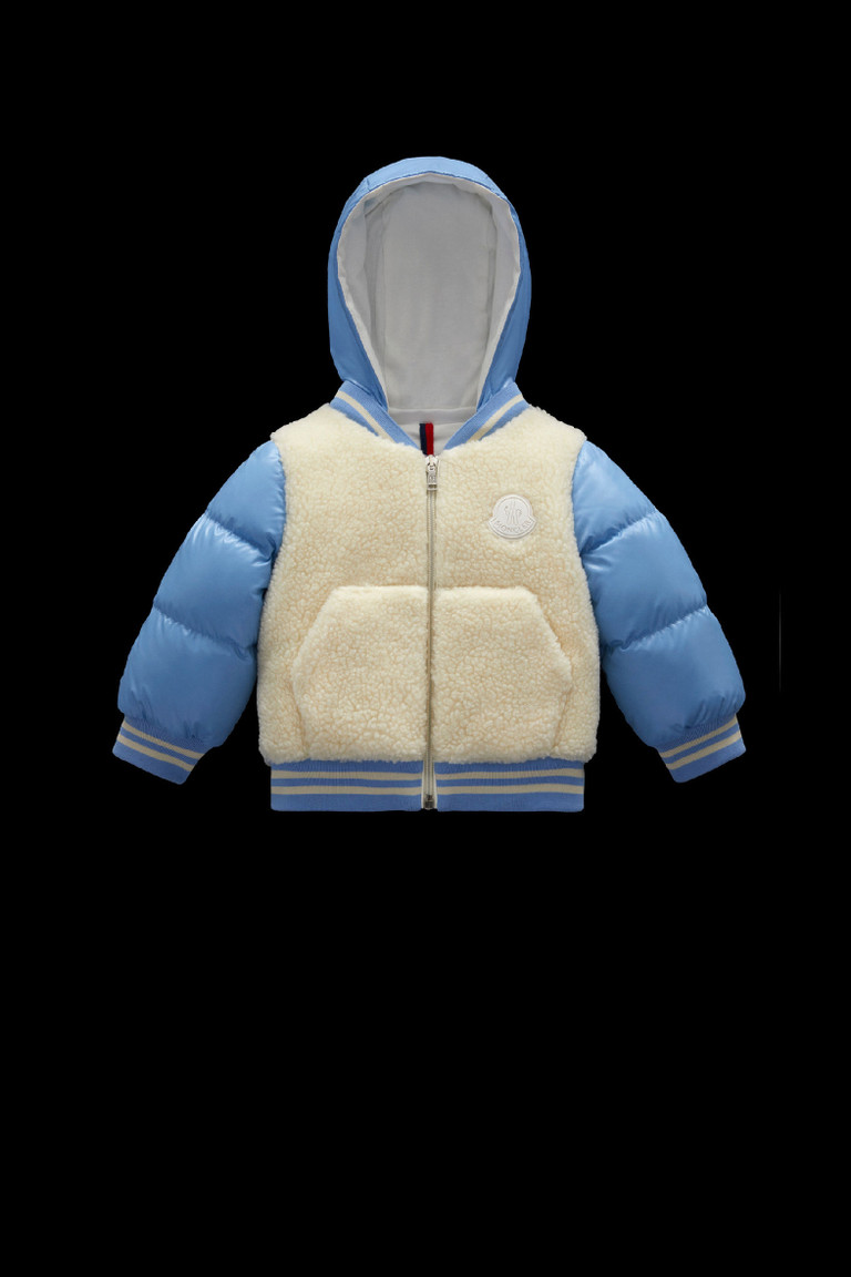 moncler hooded bomber jacket