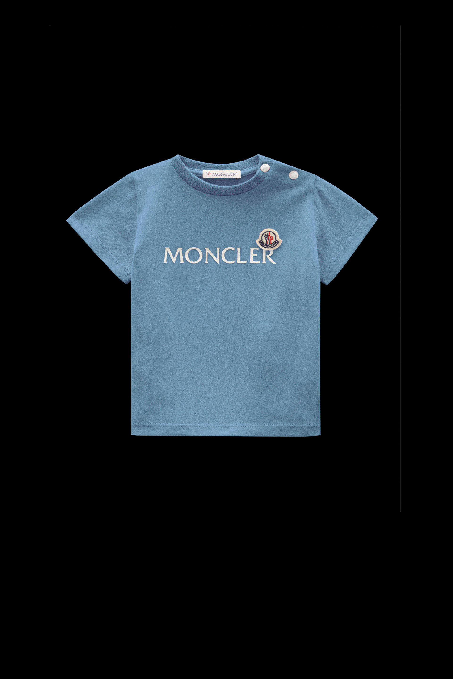 light blue moncler shirt