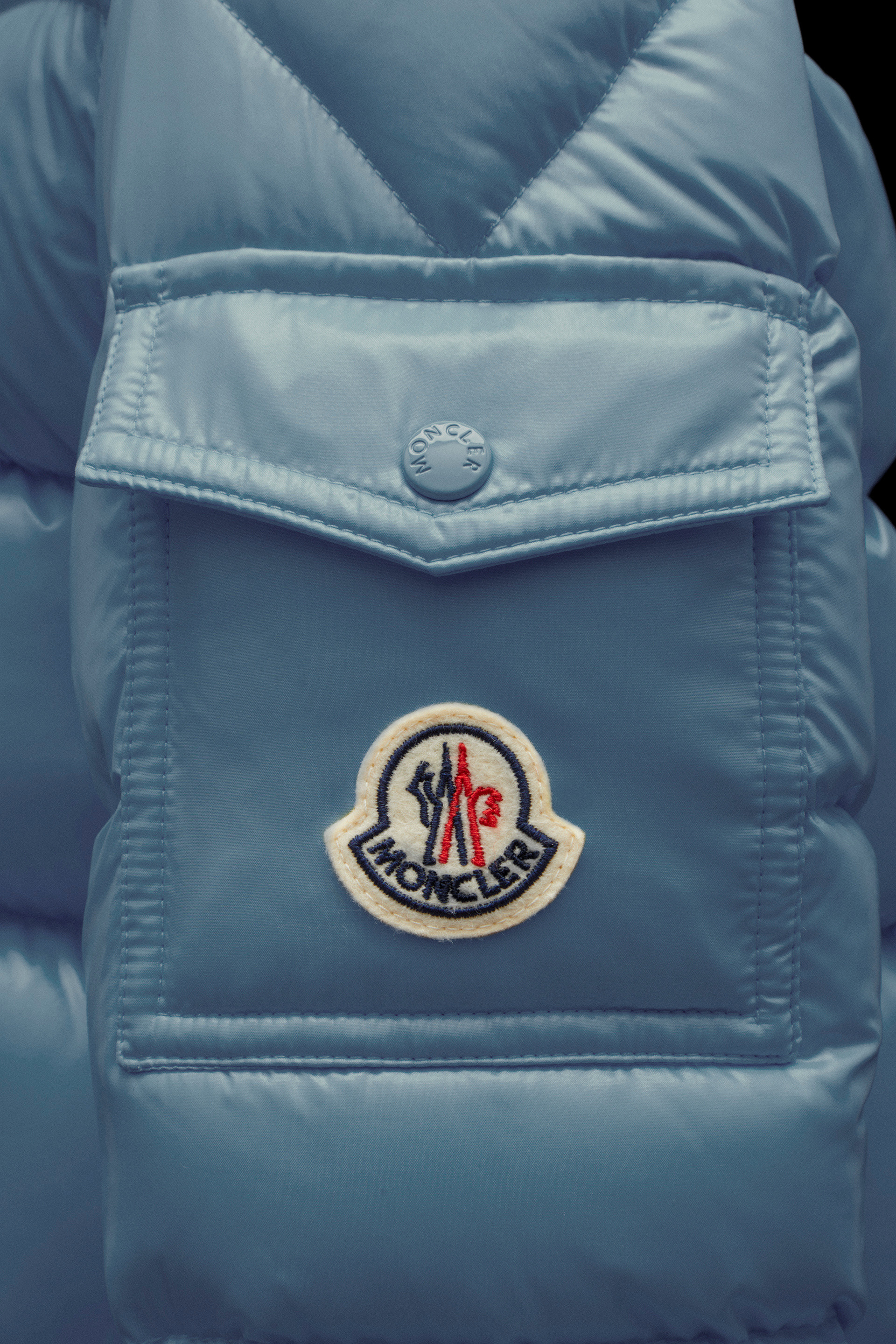 light blue moncler maya