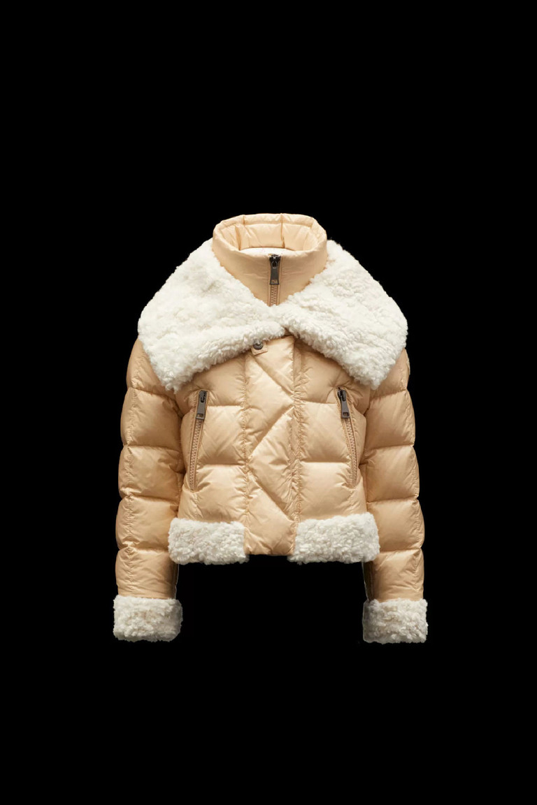 moncler shearling jacket