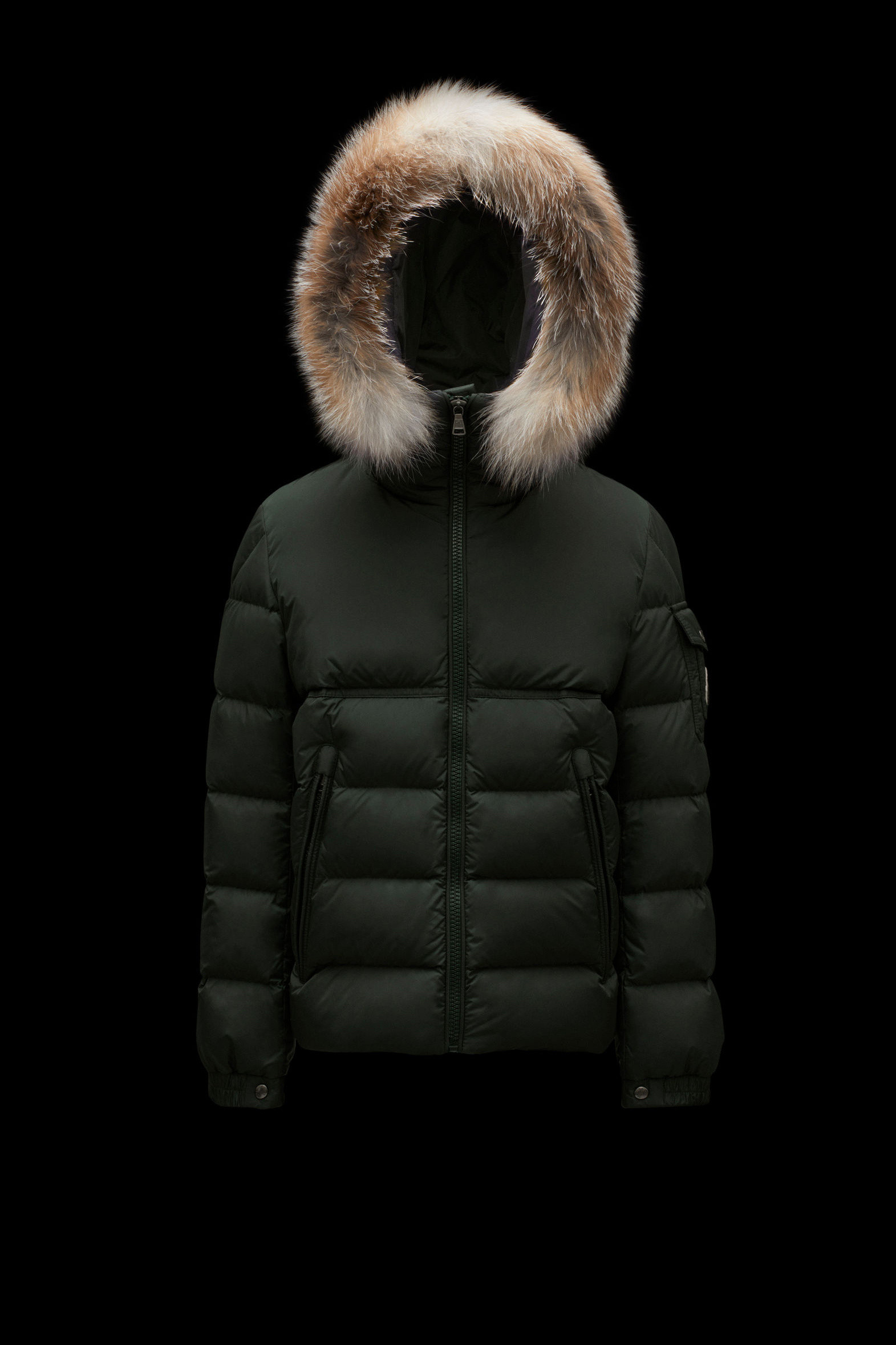 Green New Byron Short Down Jacket - test for test | Moncler US