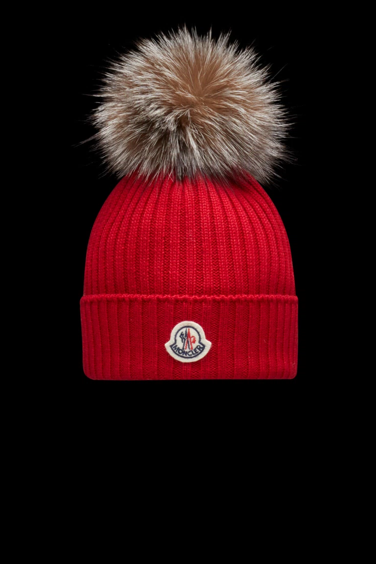 Bonnet Pompon Rouge Ecarlate Hat Soft Accessories Moncler Ca Bonnet Pompon Rouge Ecarlate Hat Soft Accessories Moncler Ca