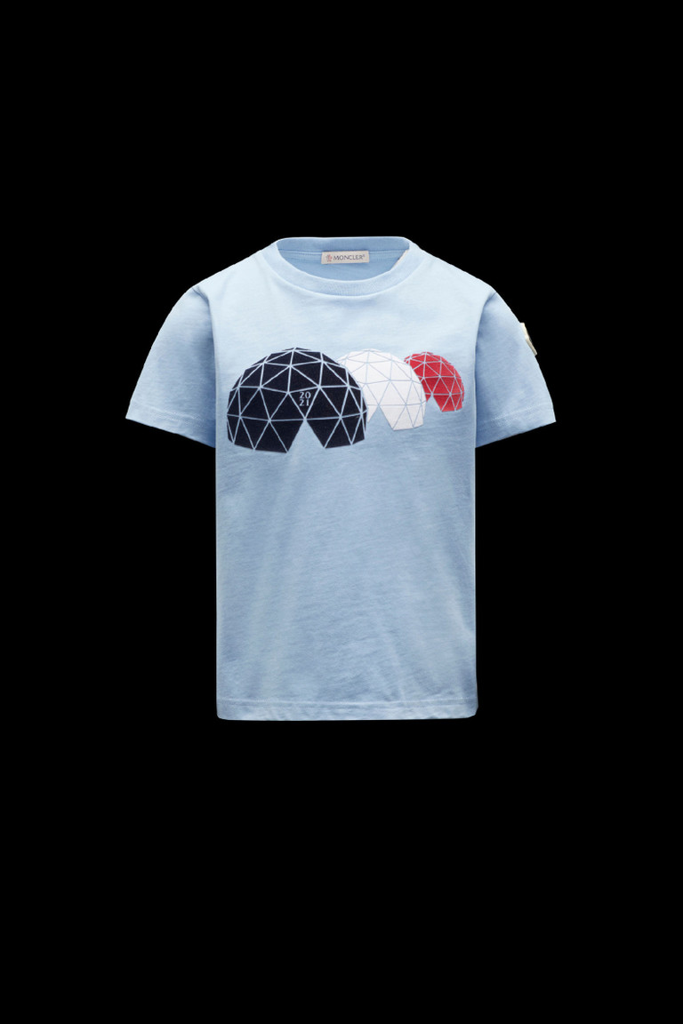 blue moncler tshirt