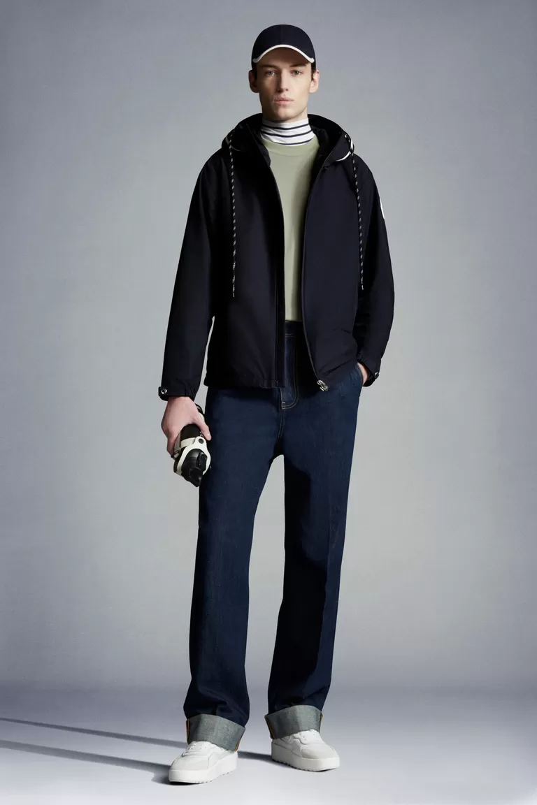 ナイトブルー Vessilフード付ジャケット ジャケット 向けの メンズ モンクレール ナイトブルー Vessilフード付ジャケット ジャケット 向けの メンズ モンクレール