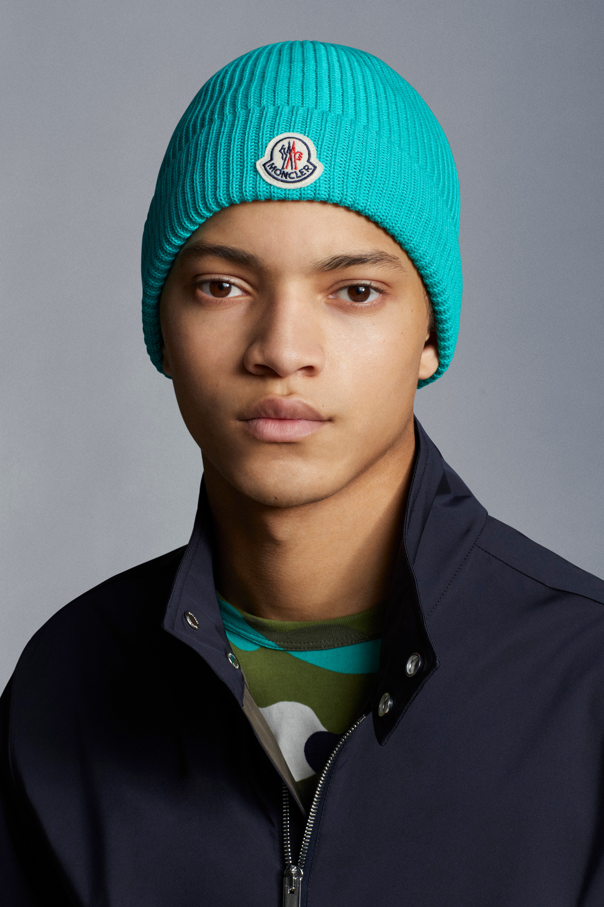 green moncler beanie