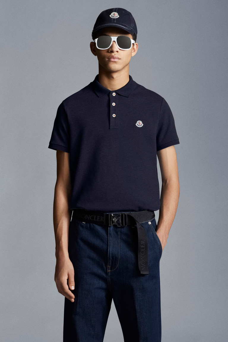 blue moncler shirt
