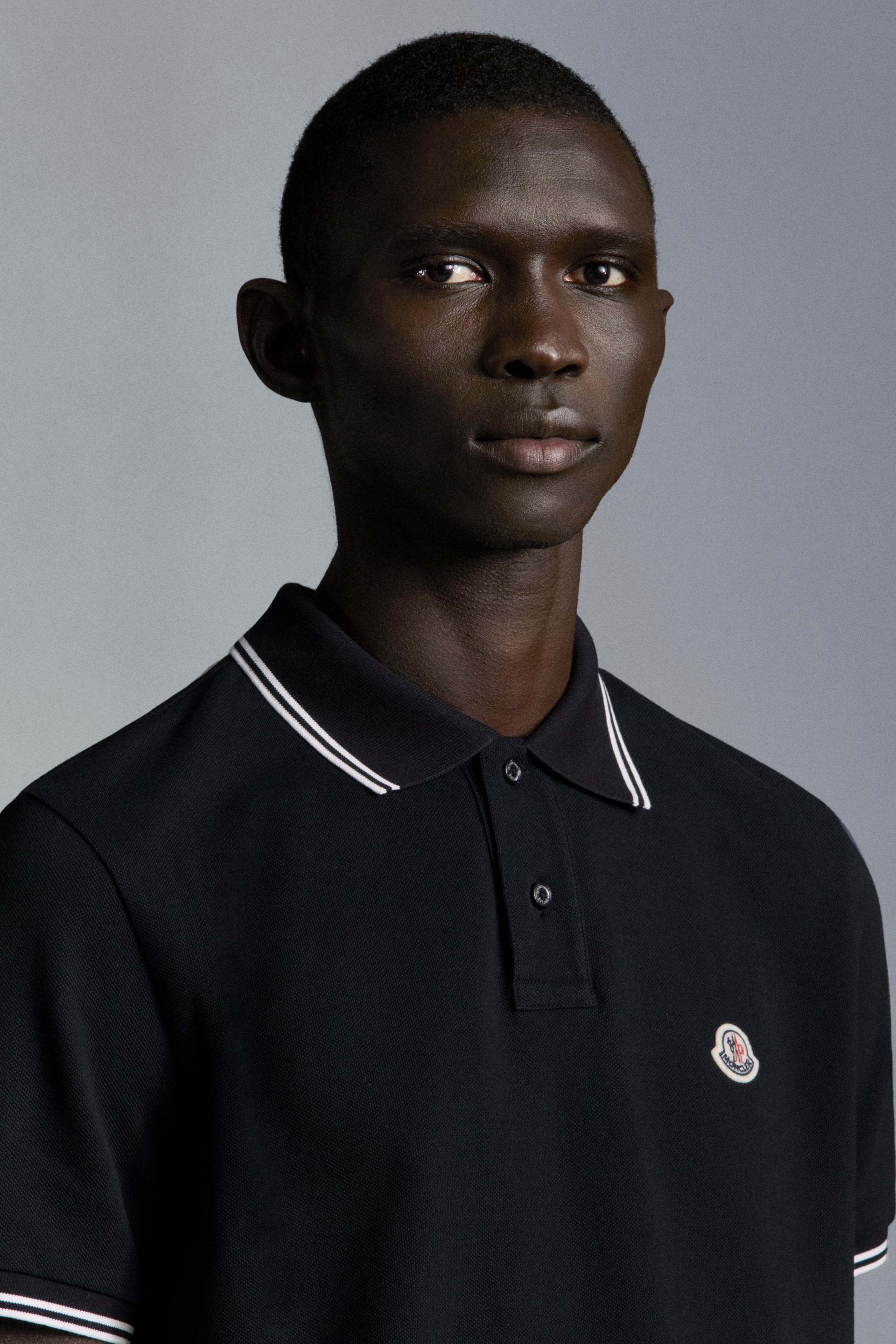 Black Logo Polo Shirt - Polos & T-shirts for Men | Moncler US