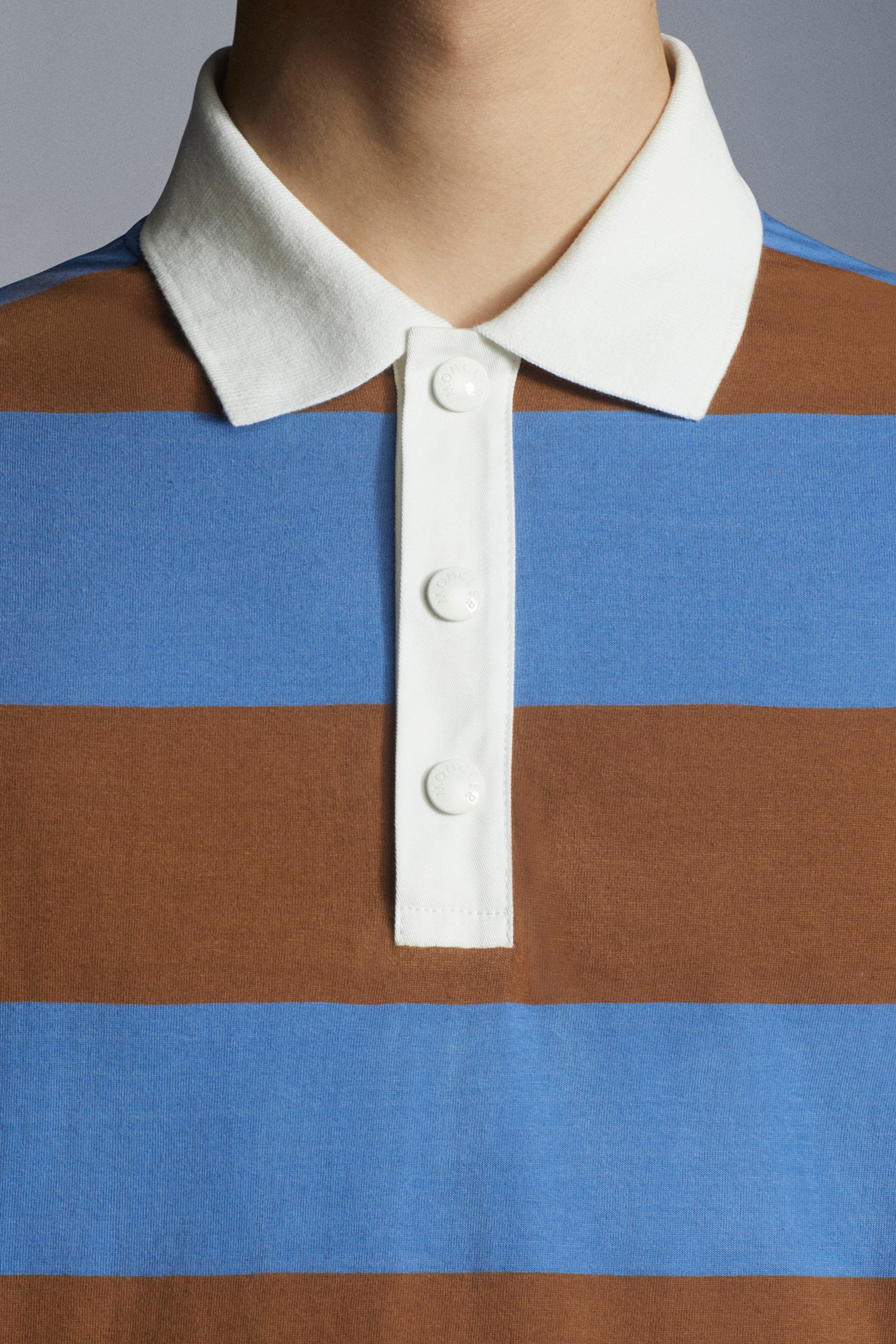 brown moncler polo