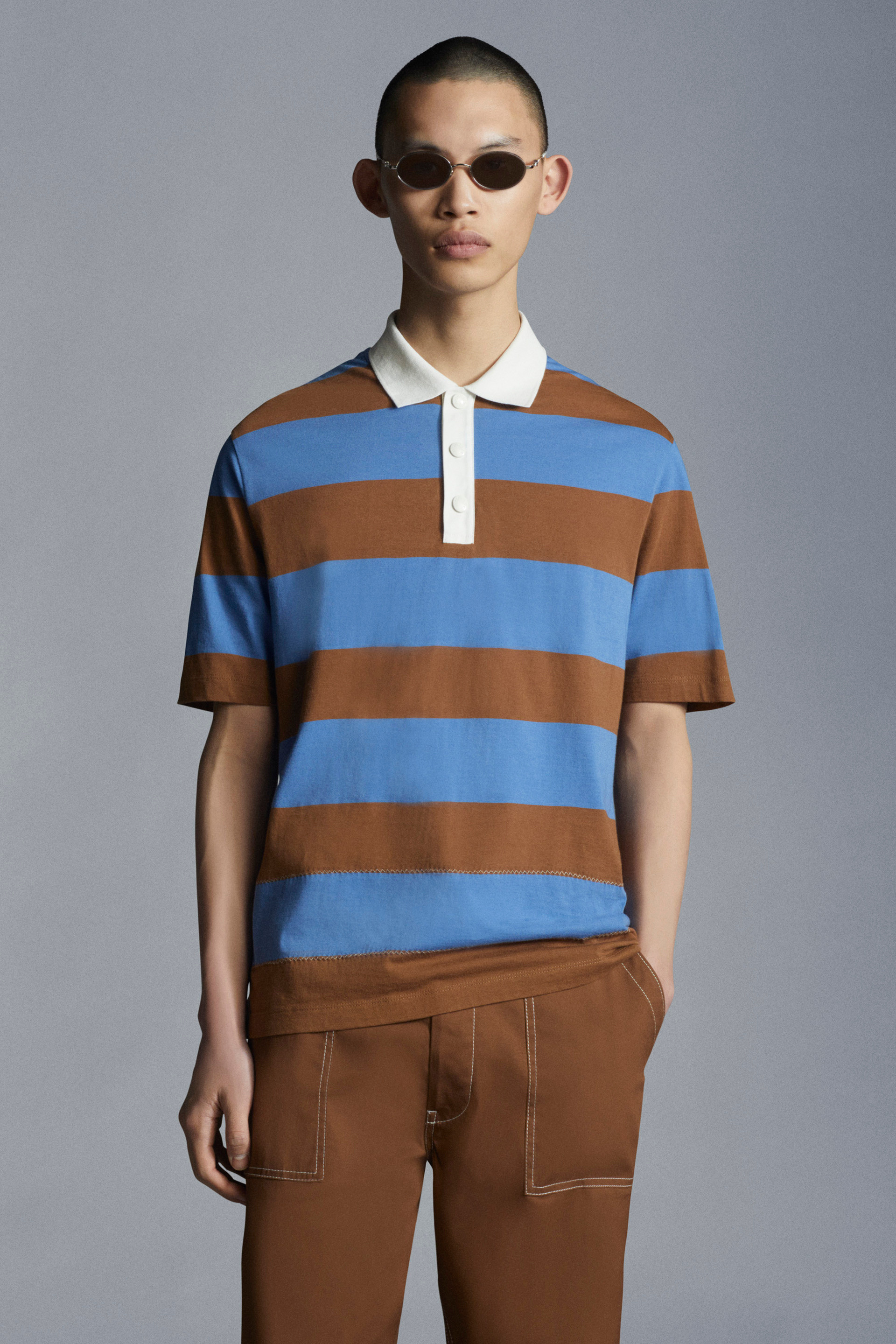 Garçons Polo Rayé Bloc Rayures Polo Shirt T-Shirt Shirt 100% coton 