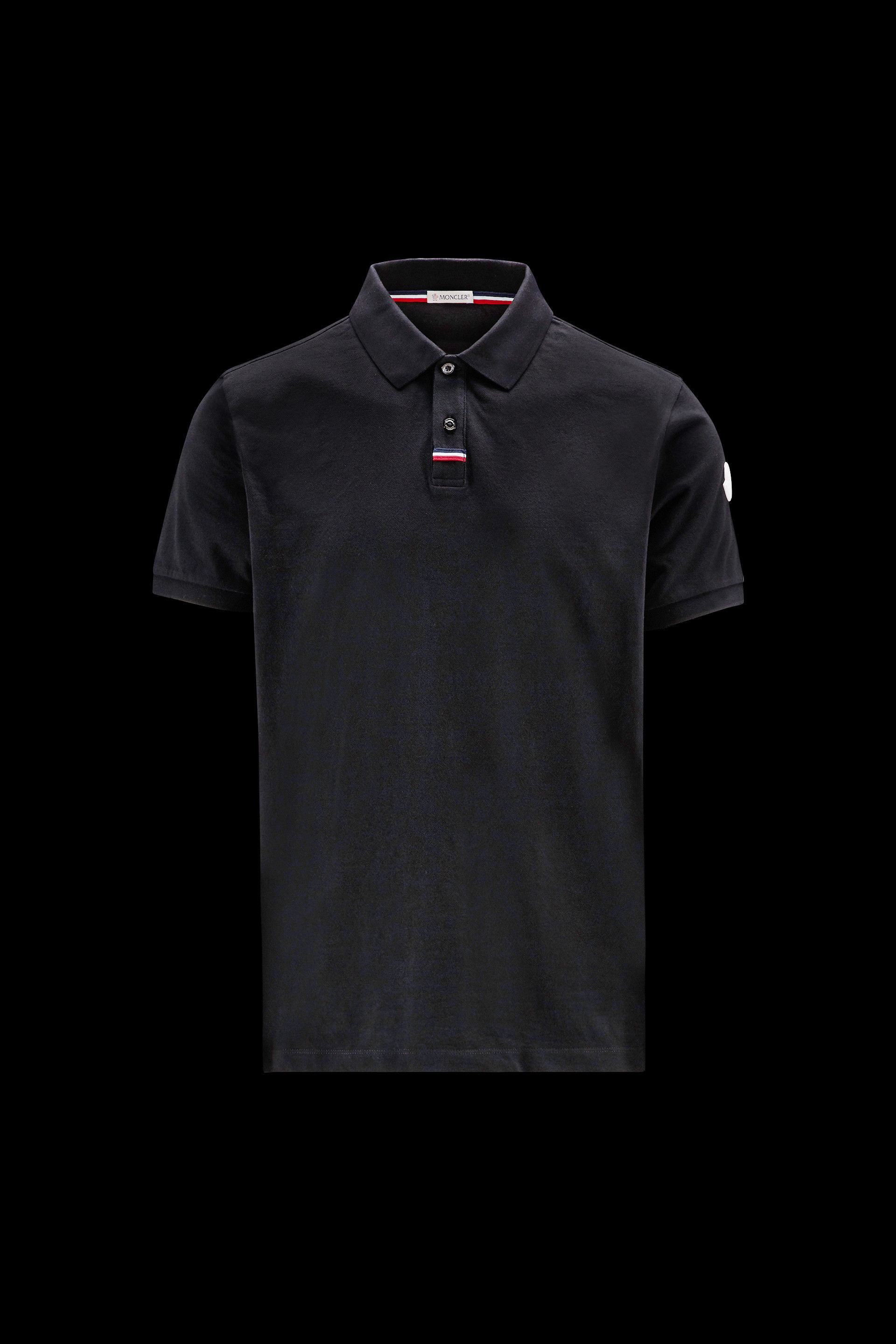 black and red moncler t shirt