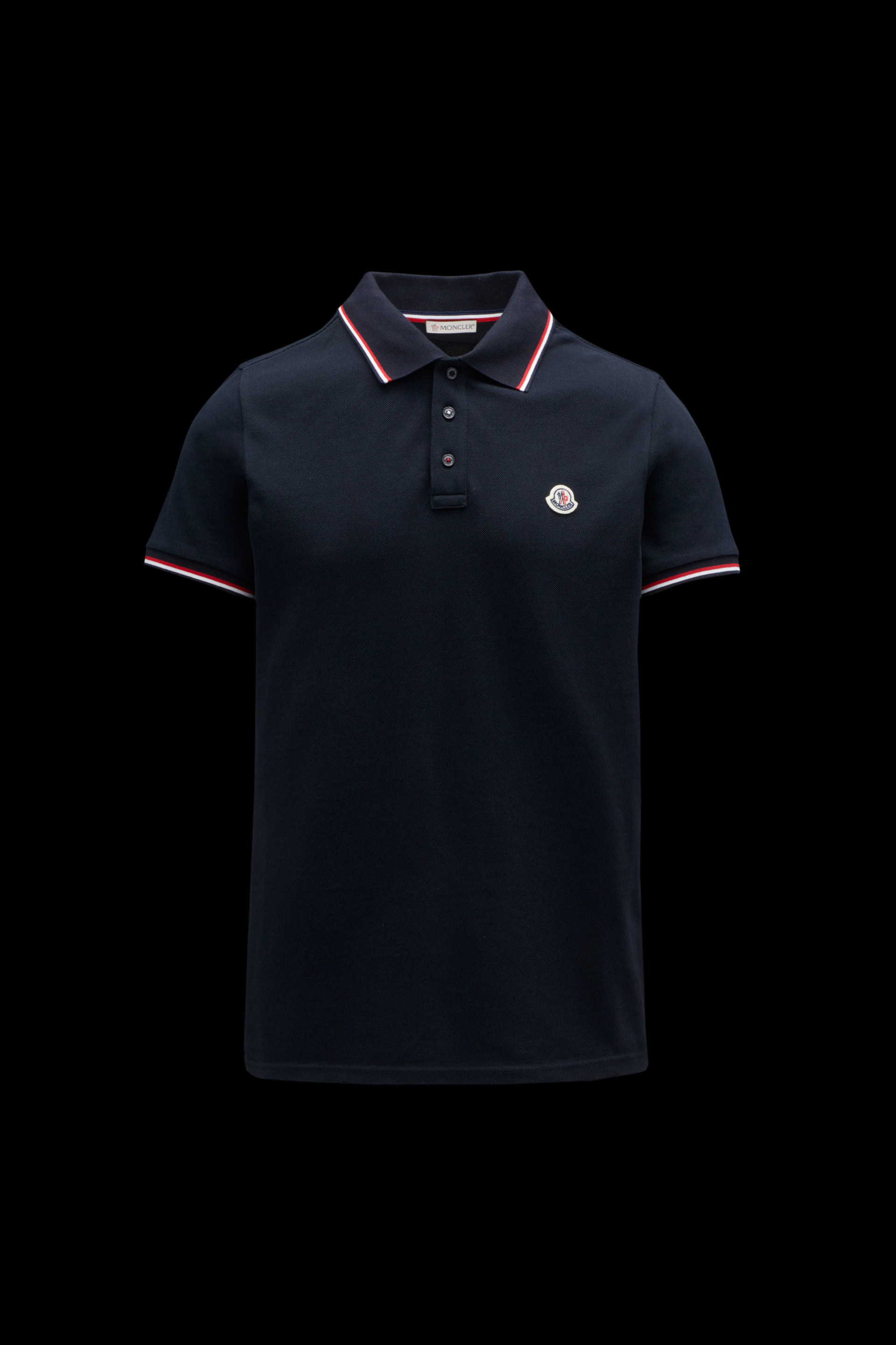 blue moncler polo