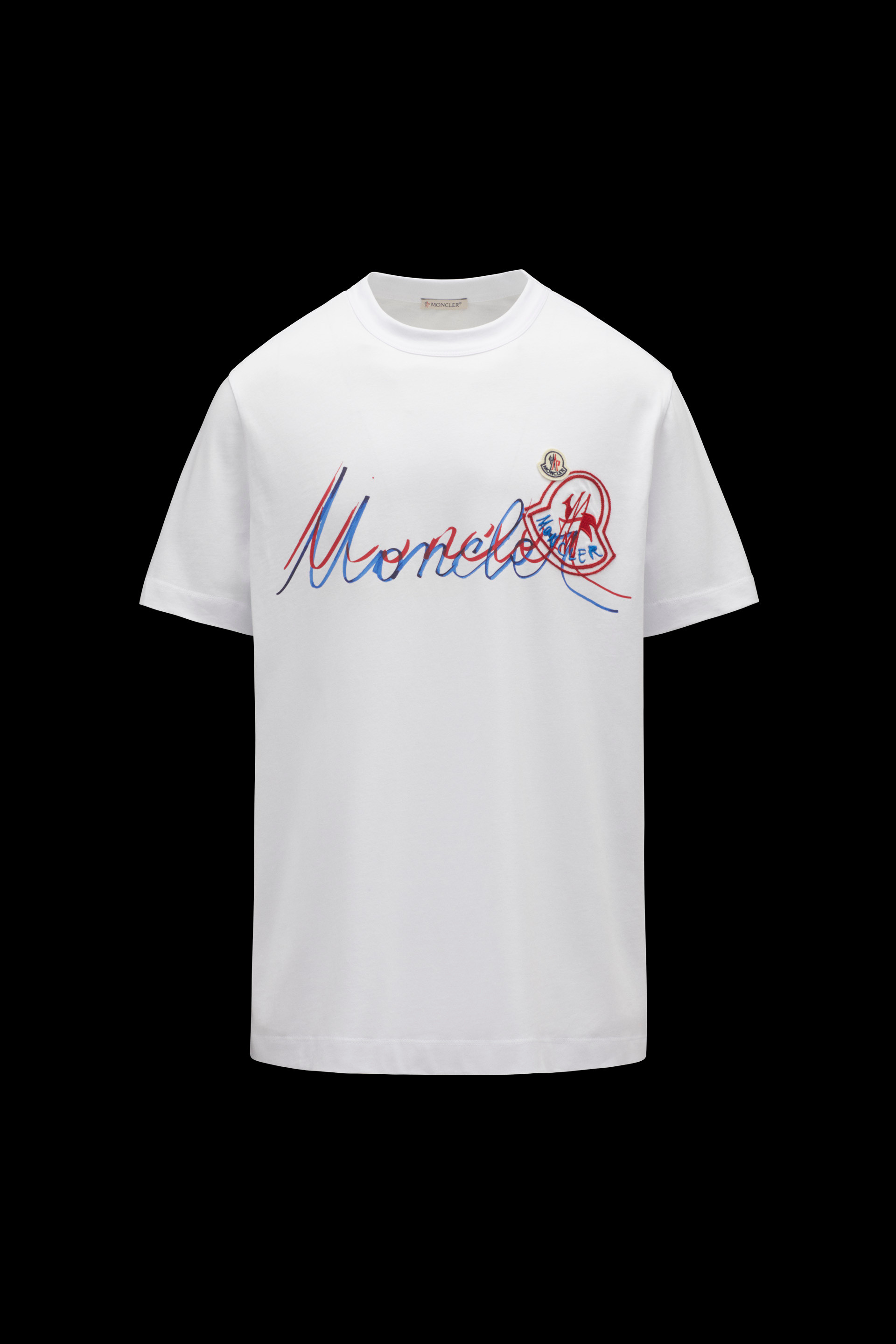 moncler embroidered t shirt