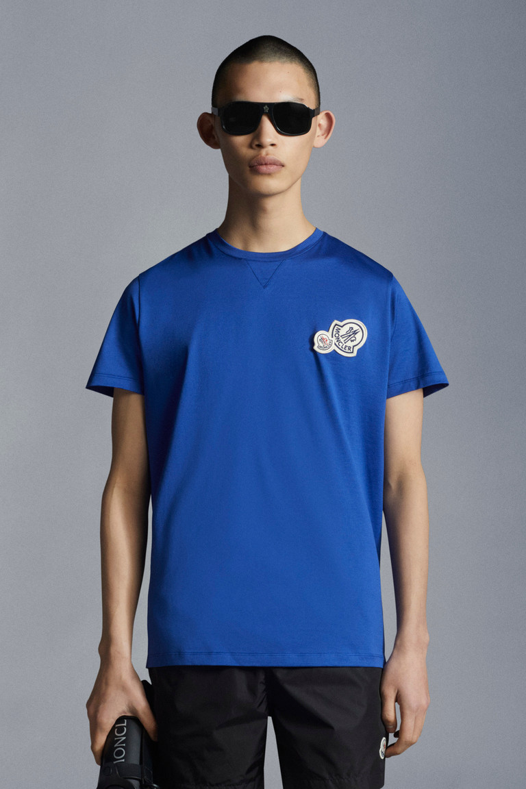blue moncler shirt