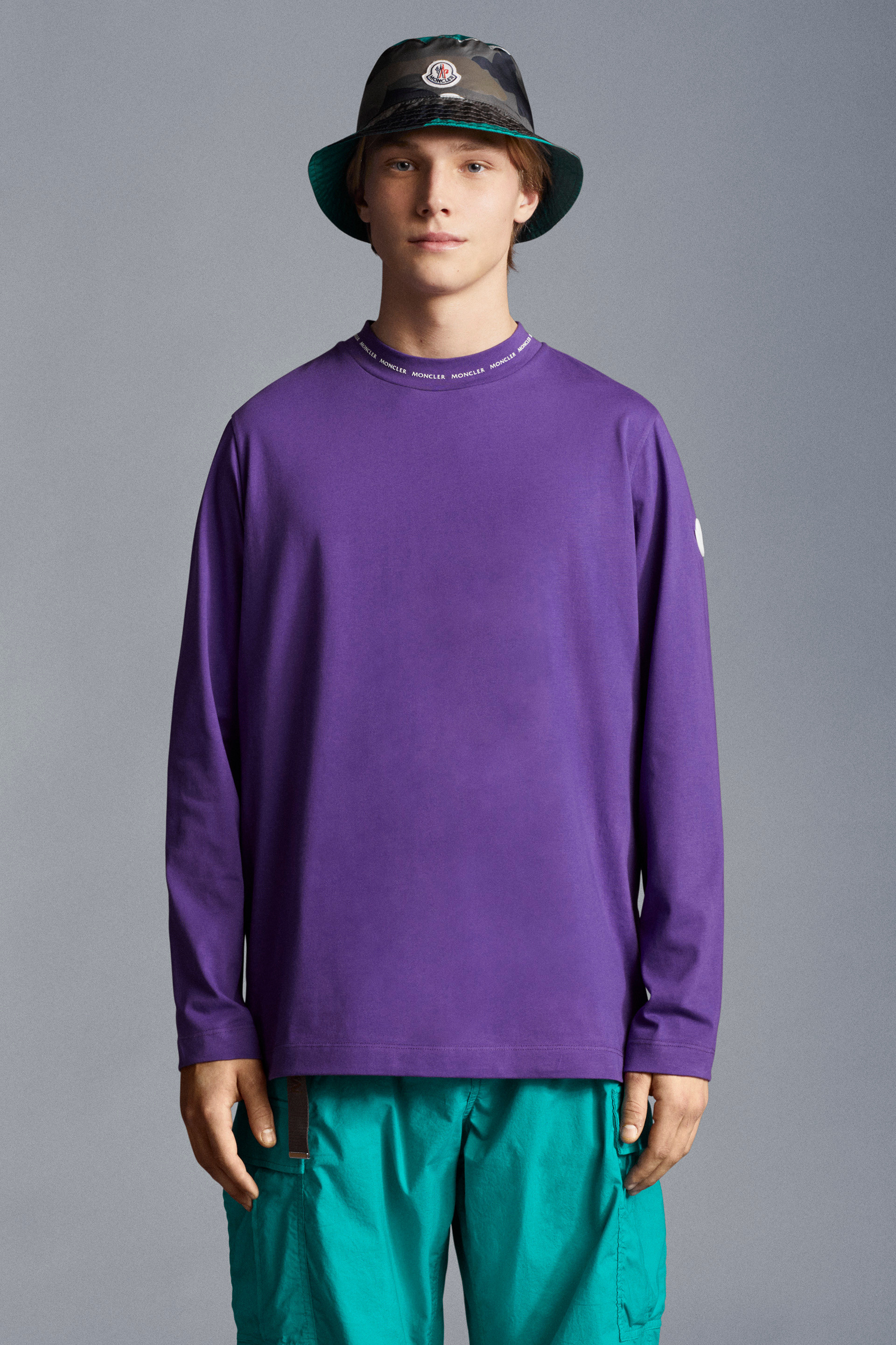 moncler purple sweater