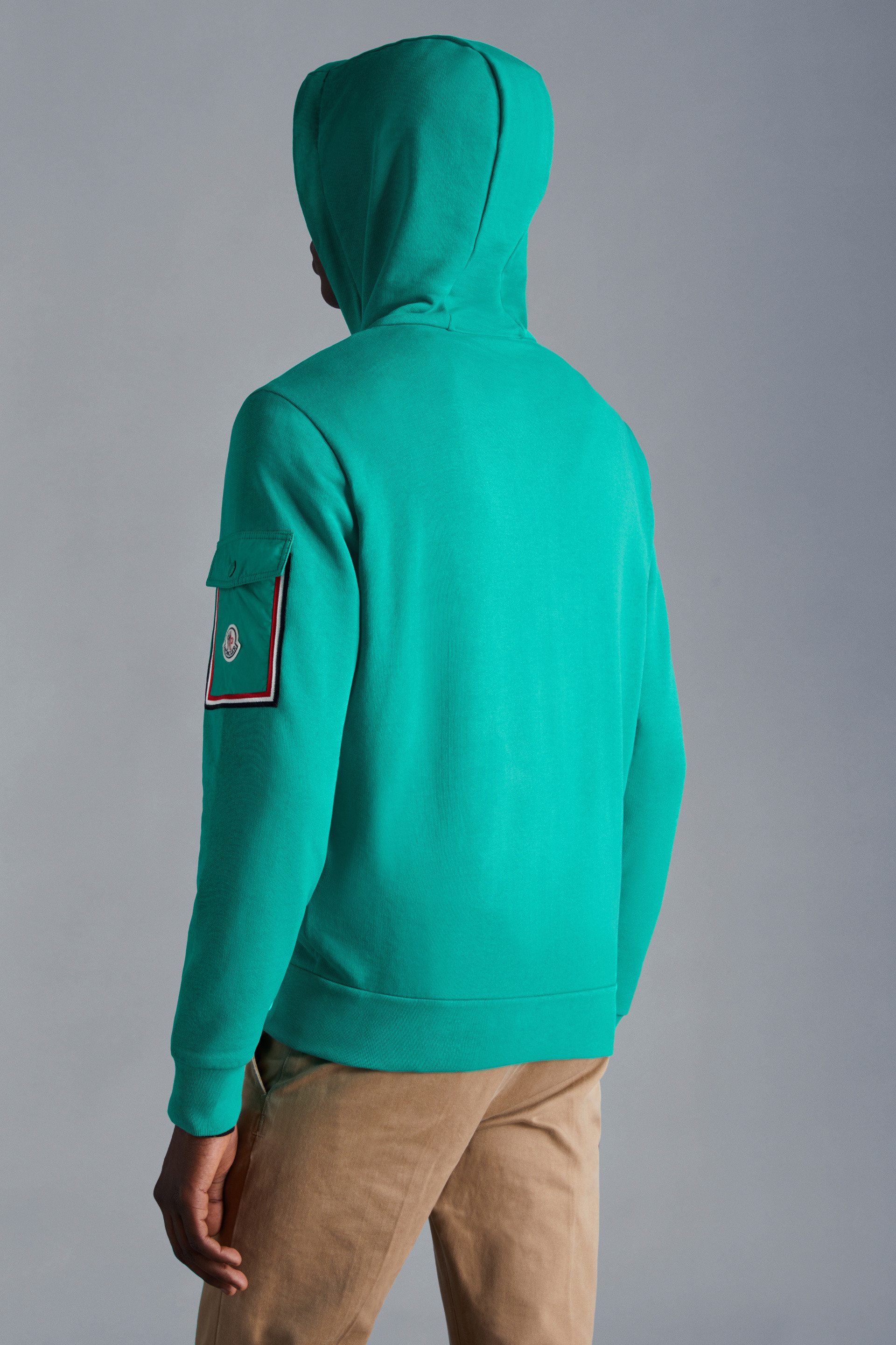 moncler green hoodie