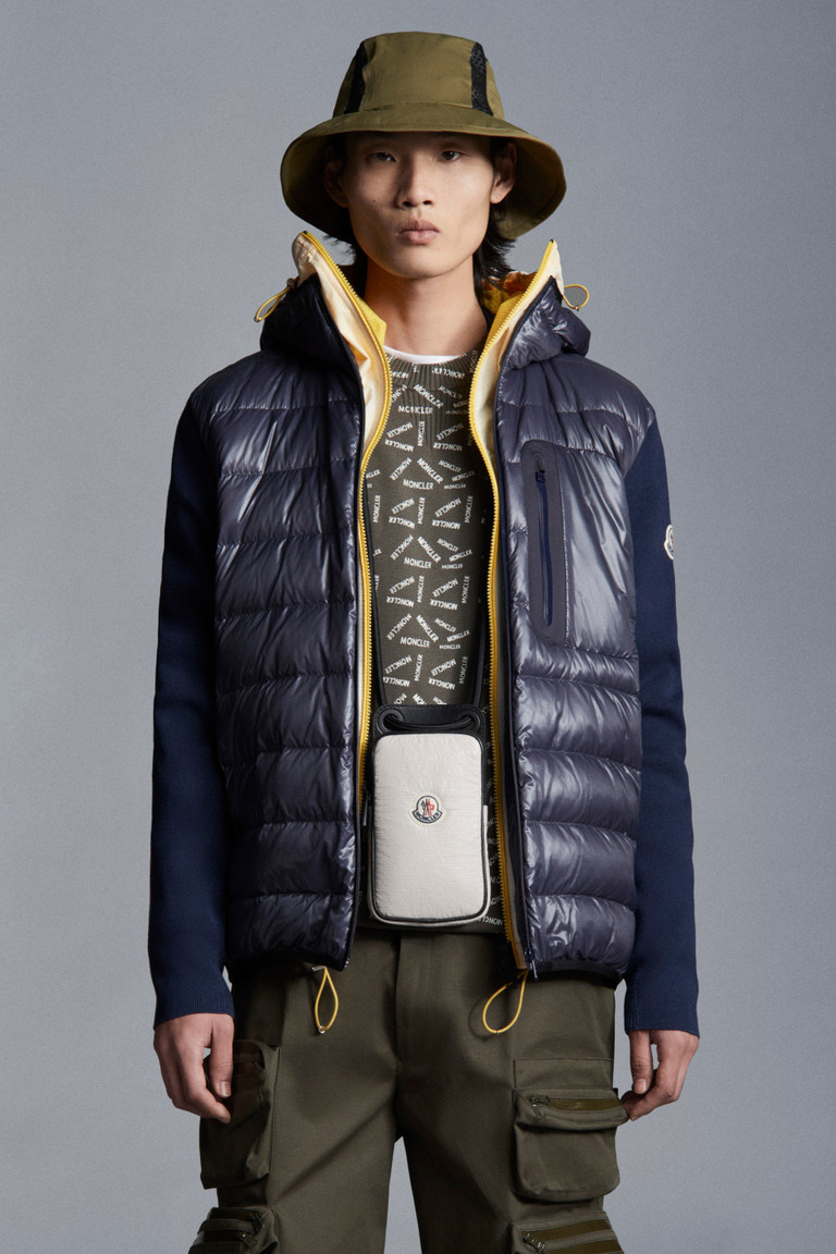 moncler padded hooded jacket