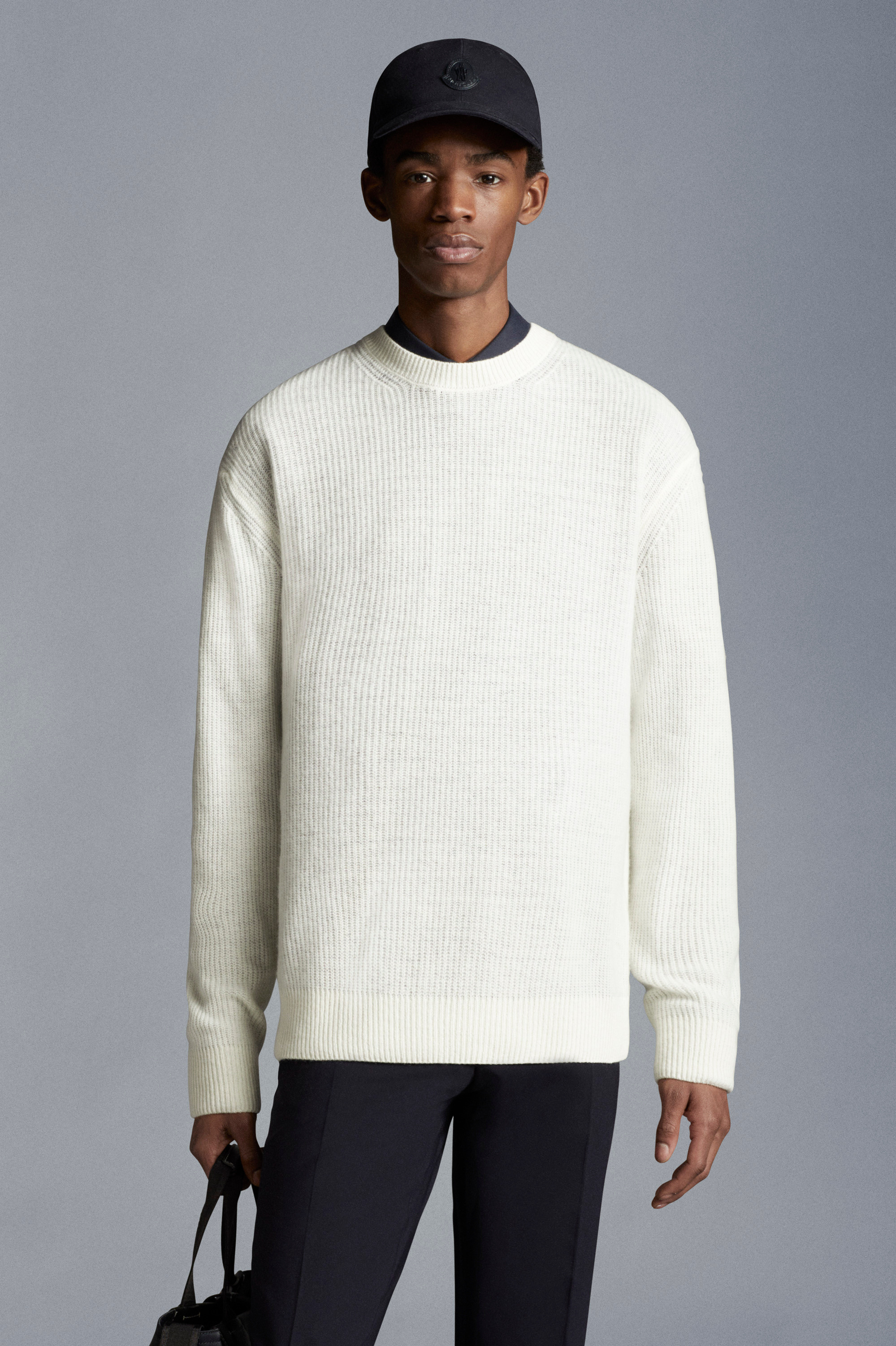 White cashmere 2024 sweater mens