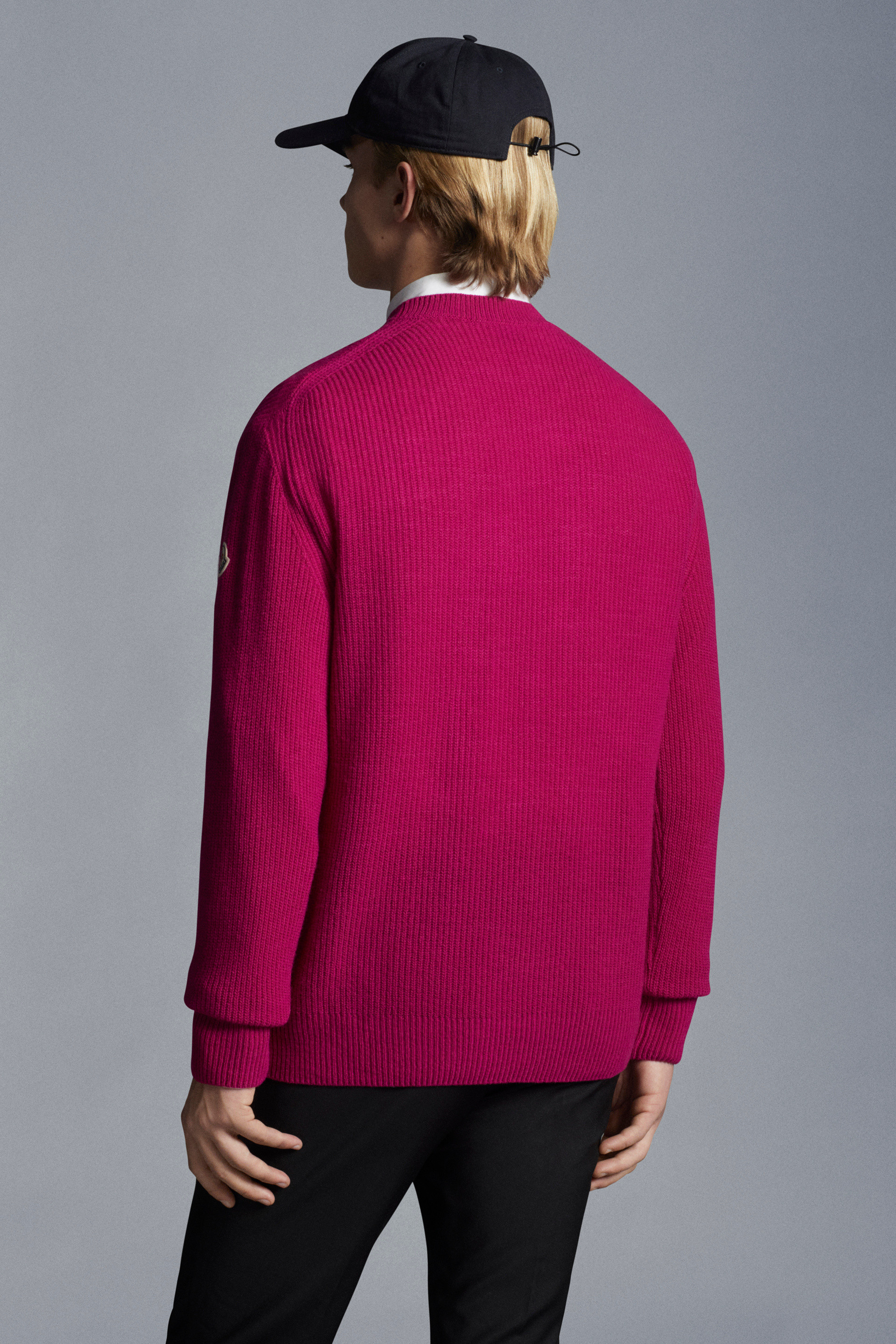 Pink Wool Cashmere Jumper Sweaters Cardigans for Men