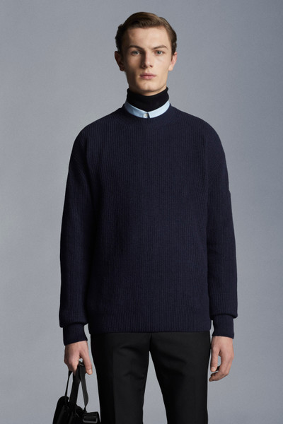 Ink Blue Wool & Cashmere Sweater - Sweaters & Cardigans for Men ...