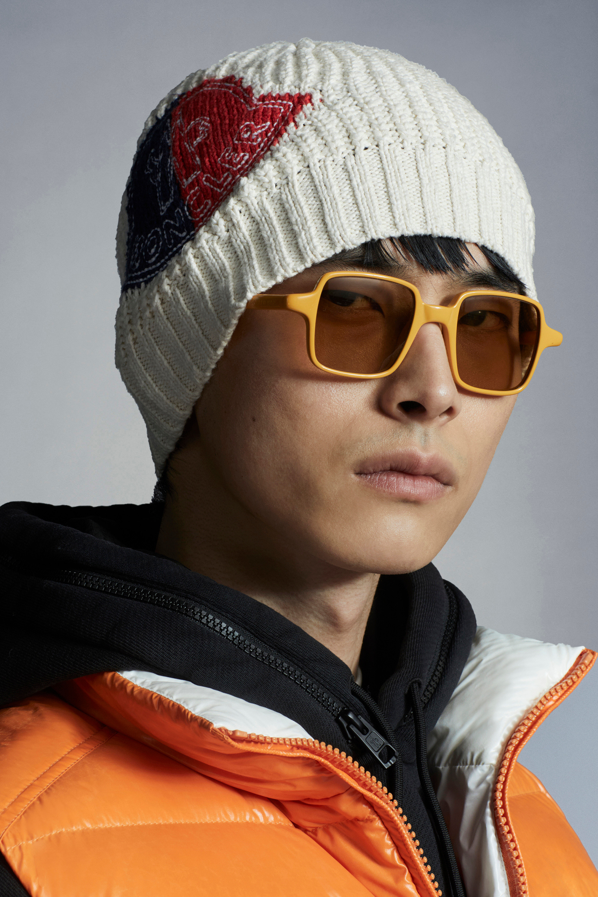 Silk White Logo Patch Beanie - 2 