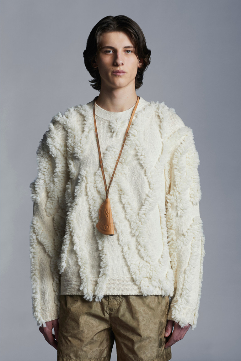 moncler fluffy jumper