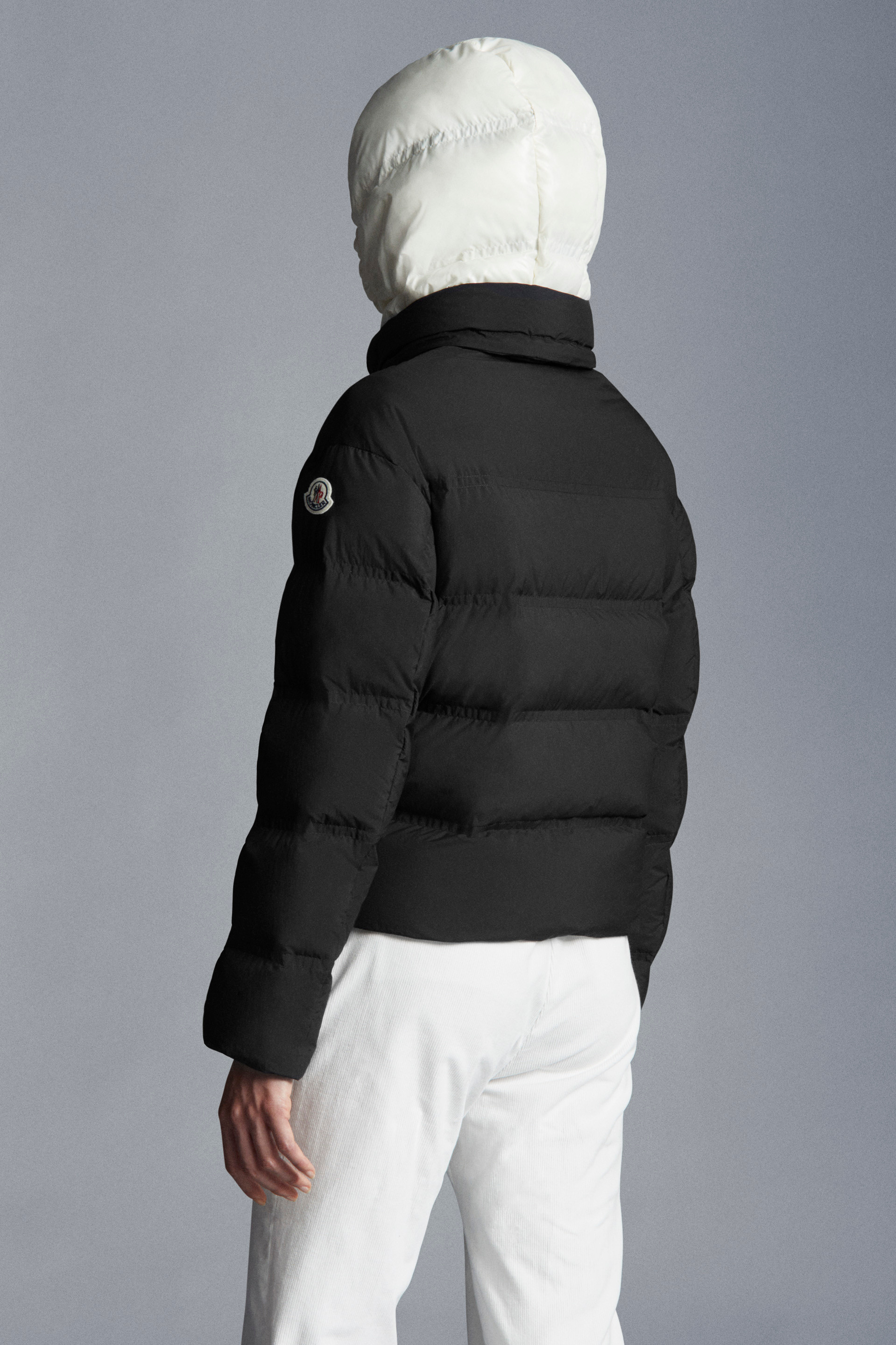 moncler matte black jacket