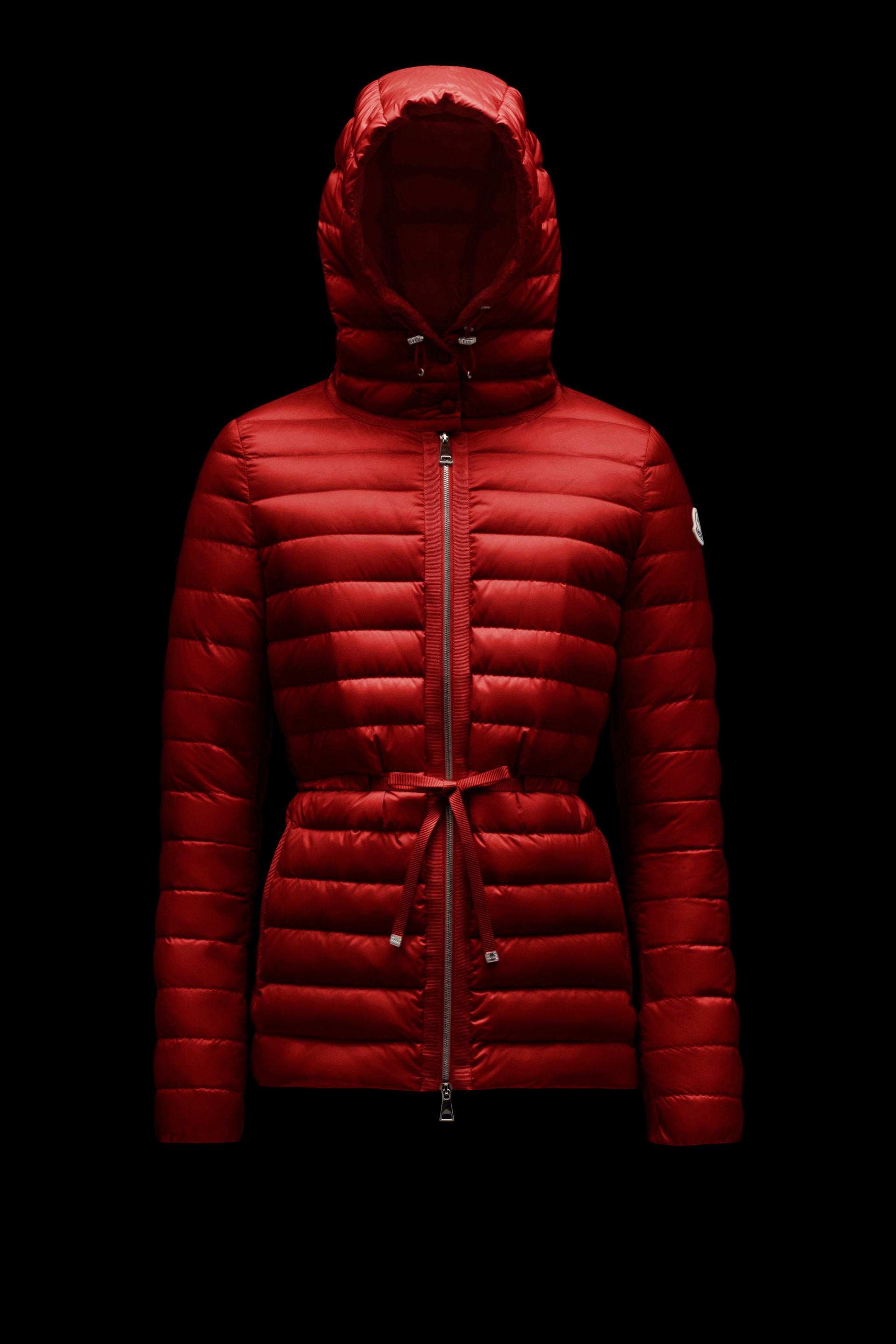 moncler red puffer jacket women's