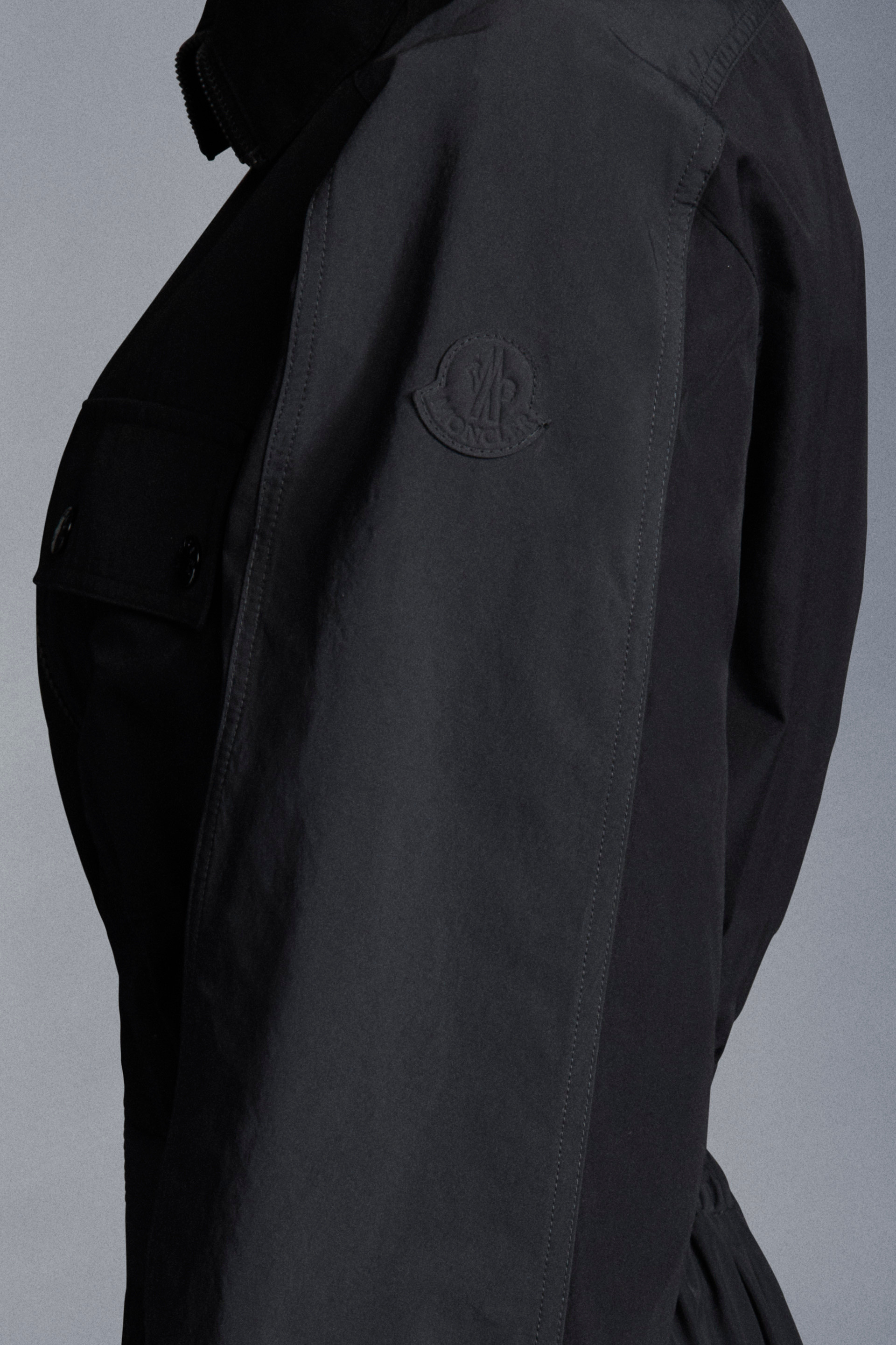 nikelab black reflective parka