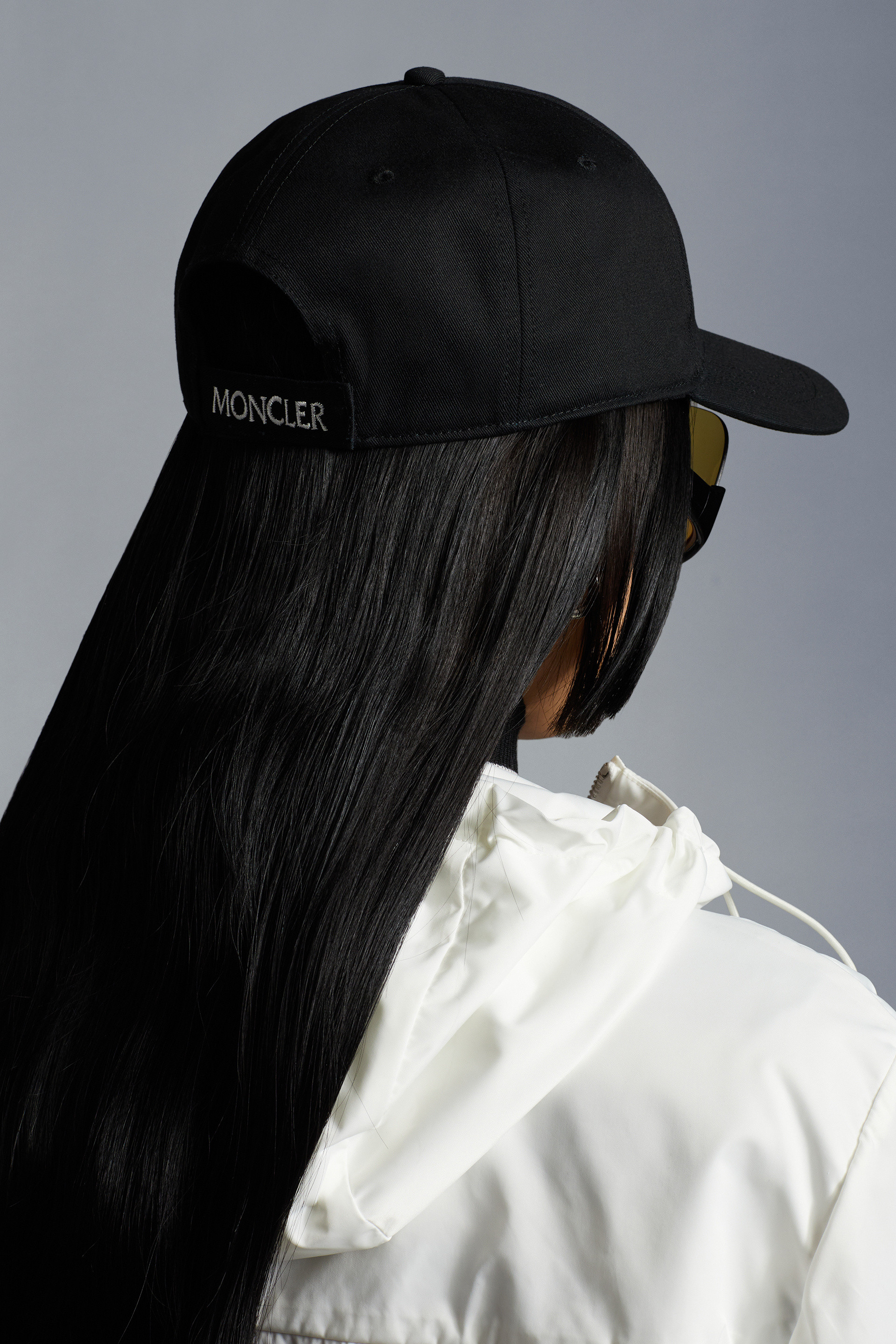 Femme Accessoires Chapeaux Casquette de baseball à logo Moncler en coloris Noir 