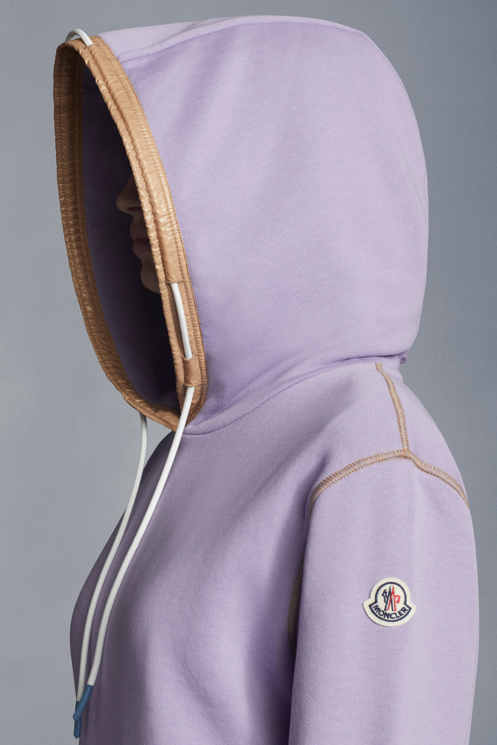 purple moncler hoodie