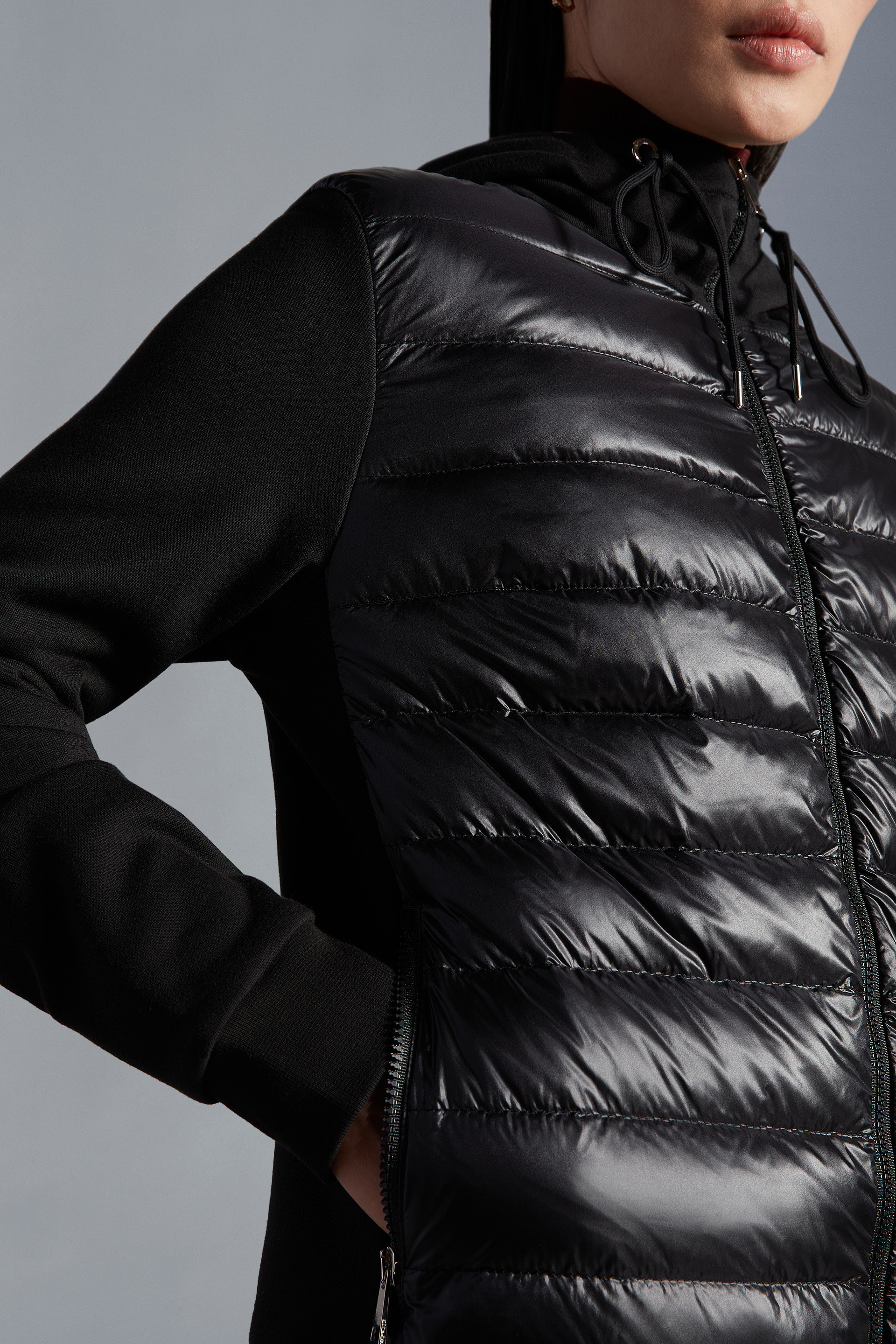 küp biçiminde moncler padded sweatshirt 