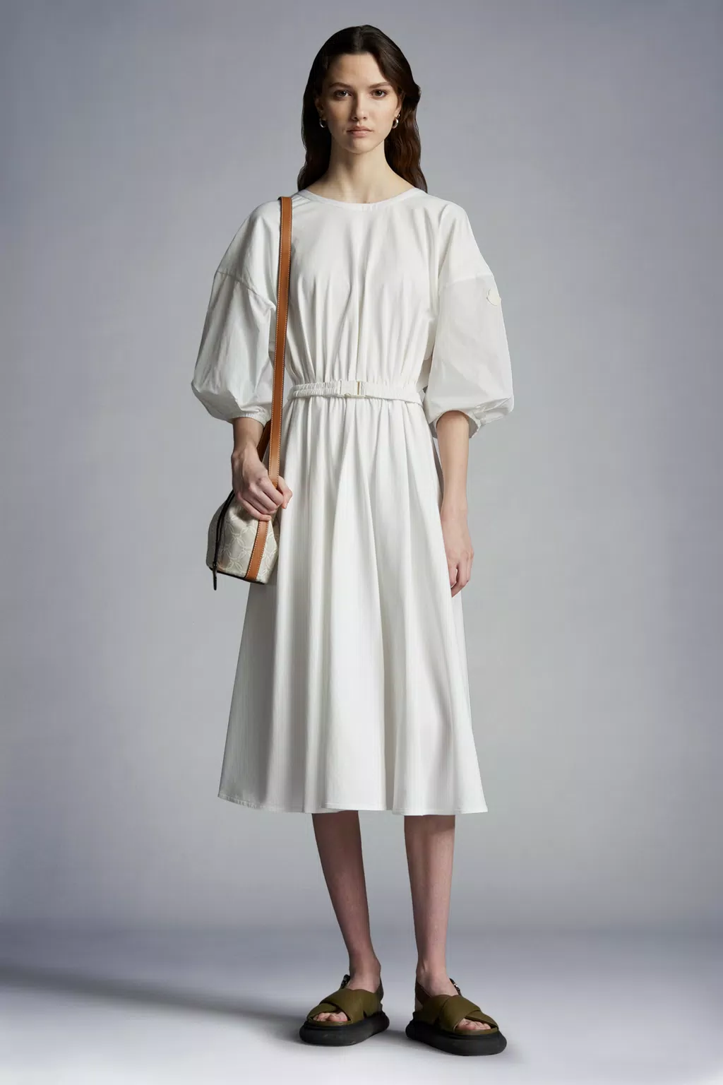 moncler.com | Belted Midi Dress
