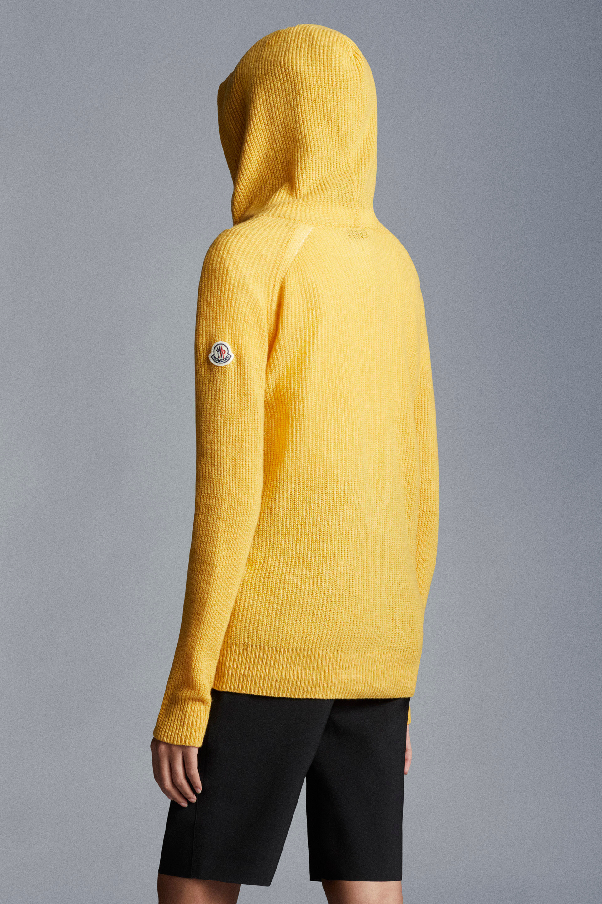 yellow moncler hoodie