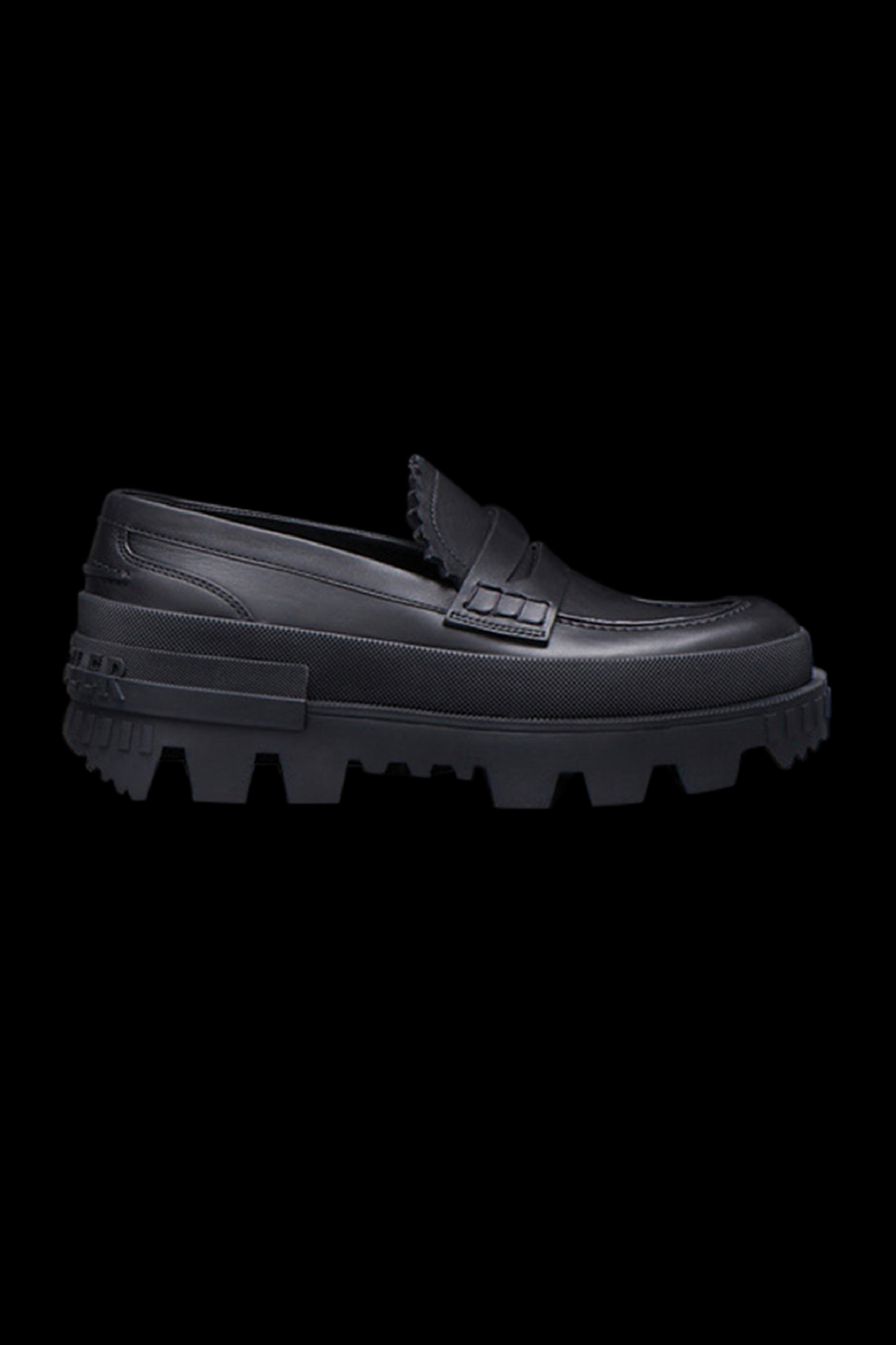 Mujer Zapatos de Zapatos planos Mocasines Maxence con suela gruesa de Moncler de color Negro sandalias y chanclas de Mocasines 