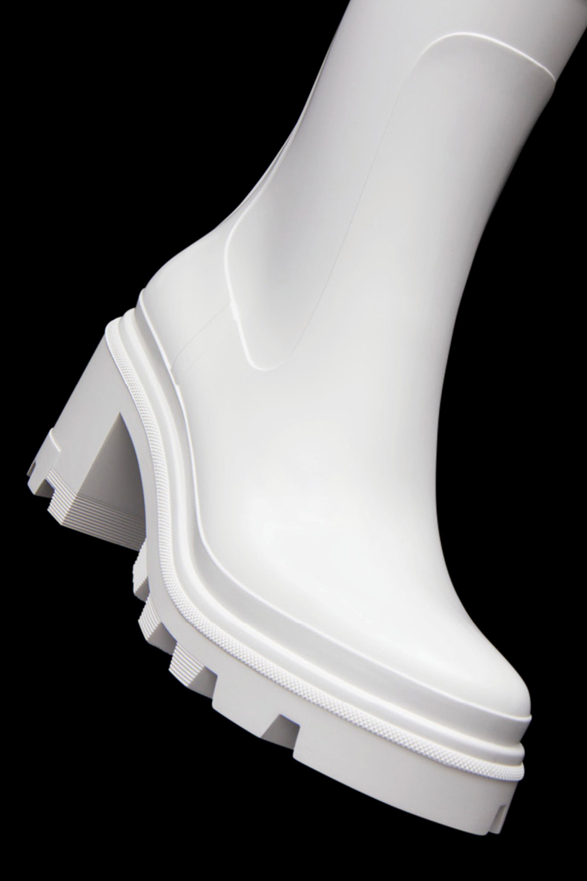 moncler rain boots white