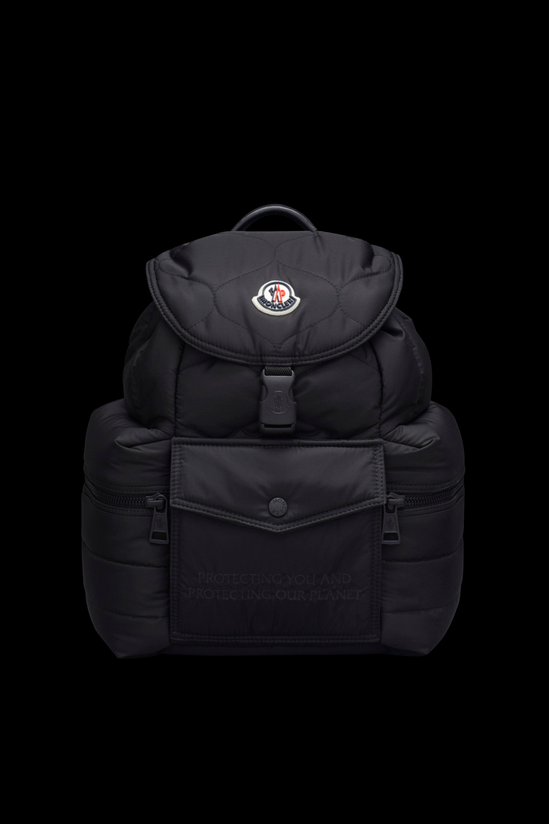 Black Astro Backpack - Bags & Trolleys for Women | Moncler US